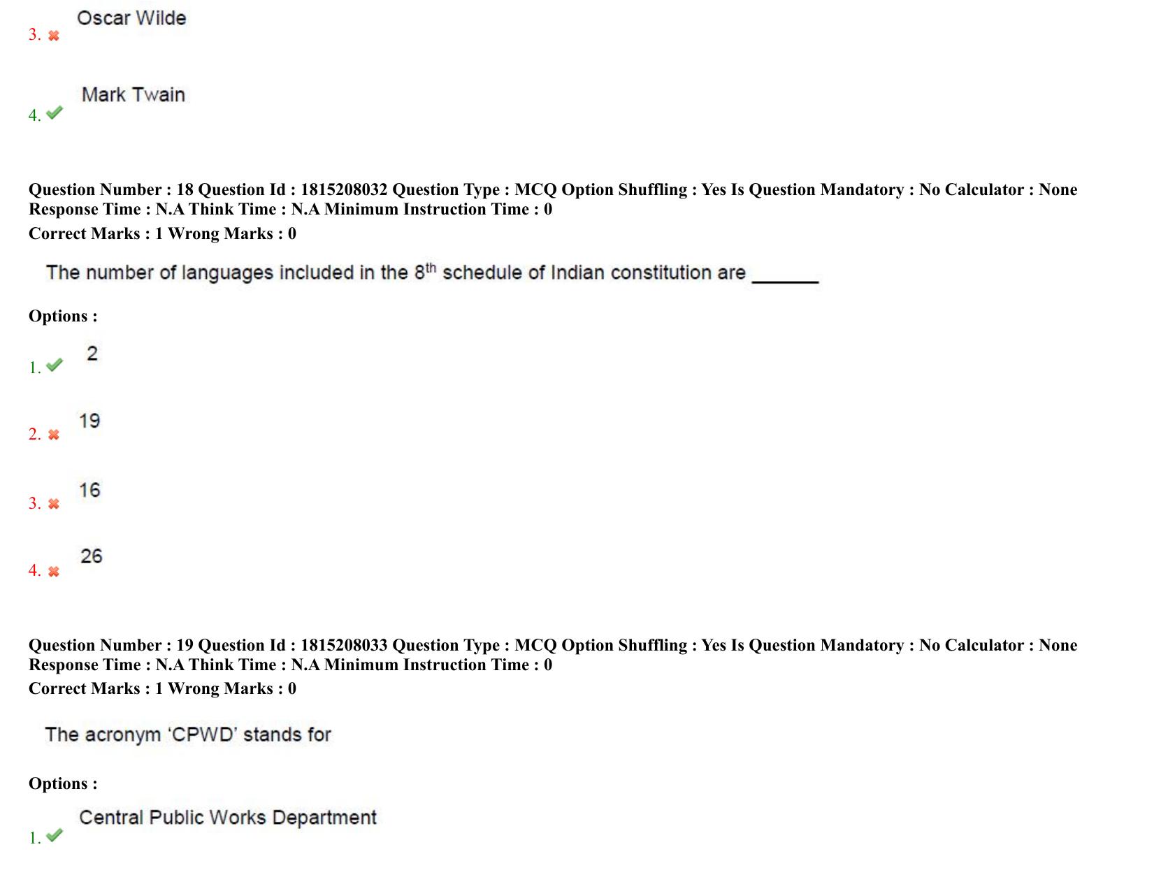 TS CPGET 2023 M Sc Psychology (5 years Integrated) Shift 3 Question Paper with Answer Key - Page 12