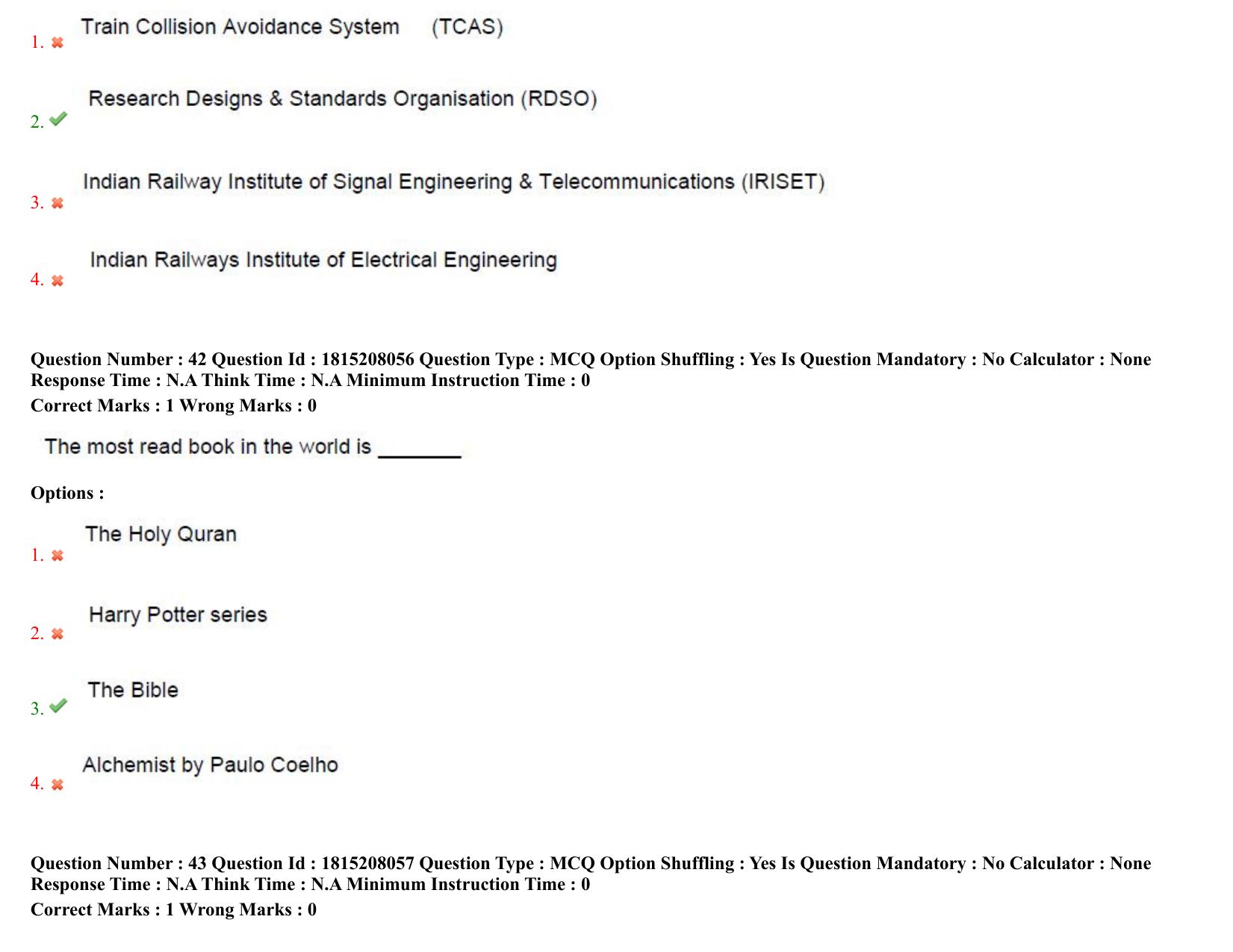 TS CPGET 2023 M Sc Psychology (5 years Integrated) Shift 3 Question Paper with Answer Key - Page 25