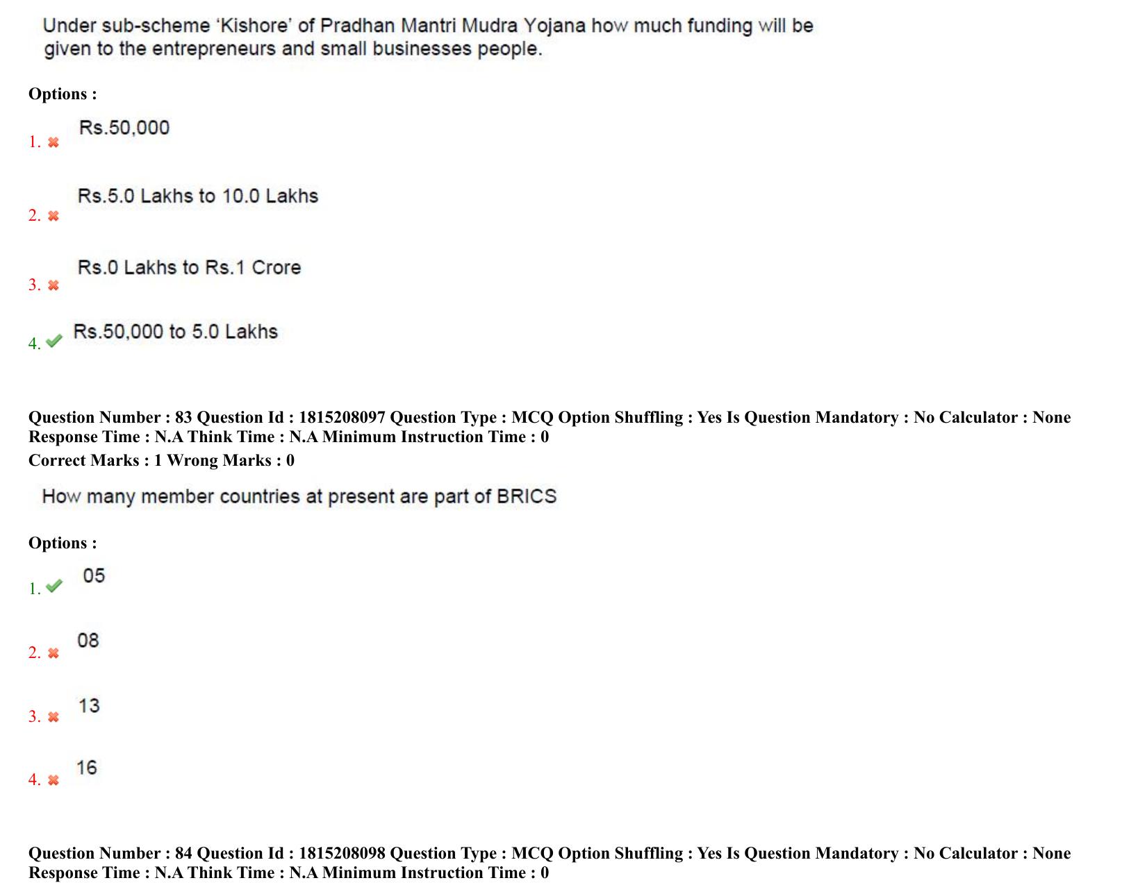 TS CPGET 2023 M Sc Psychology (5 years Integrated) Shift 3 Question Paper with Answer Key - Page 48