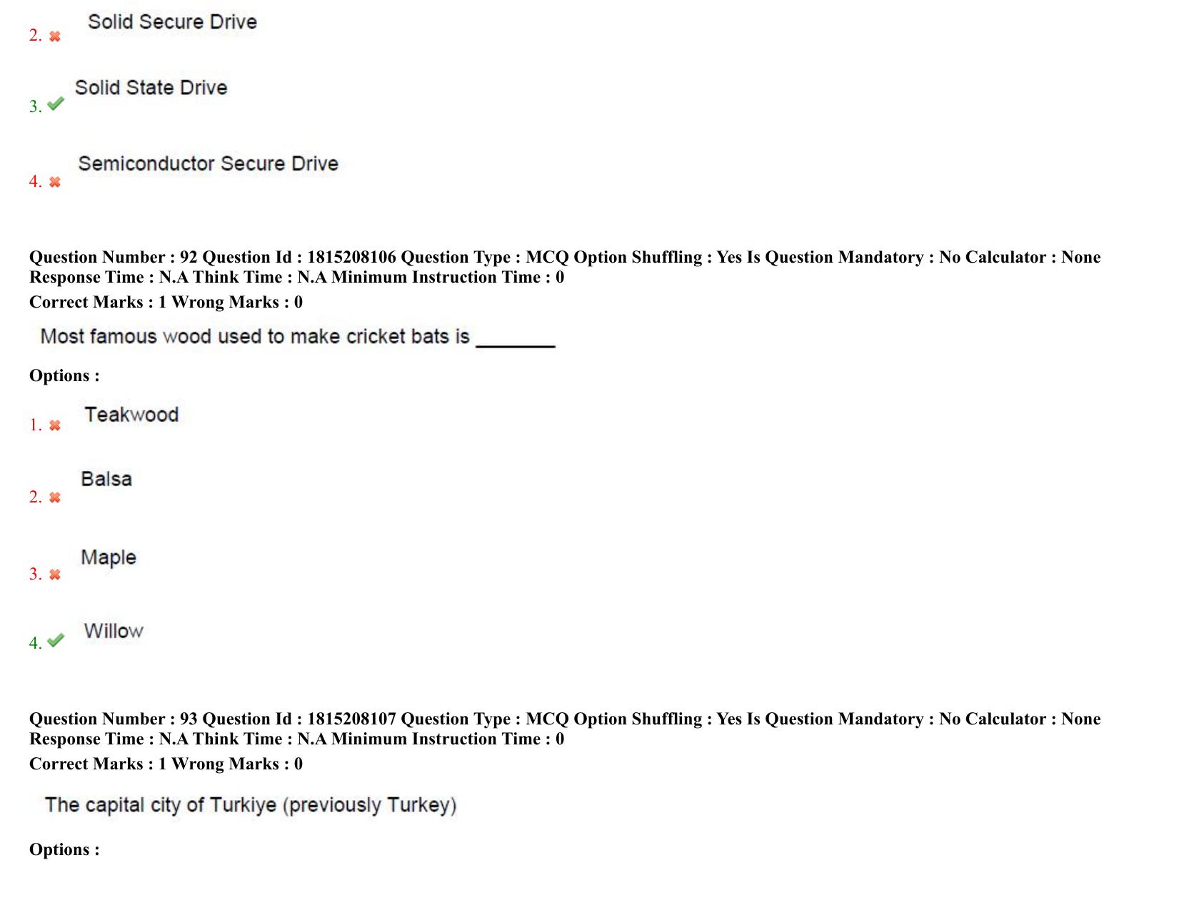 TS CPGET 2023 M Sc Psychology (5 years Integrated) Shift 3 Question Paper with Answer Key - Page 53