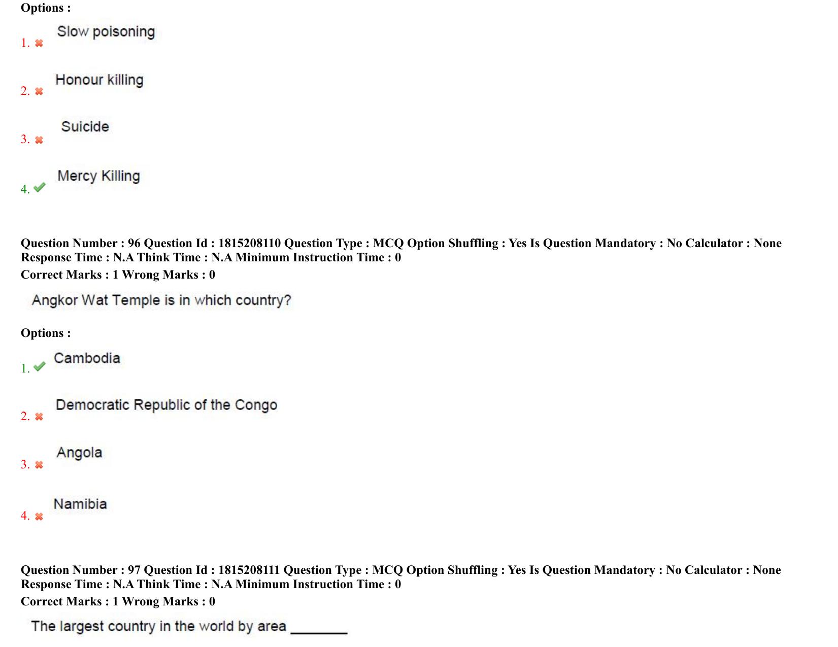 TS CPGET 2023 M Sc Psychology (5 years Integrated) Shift 3 Question Paper with Answer Key - Page 55