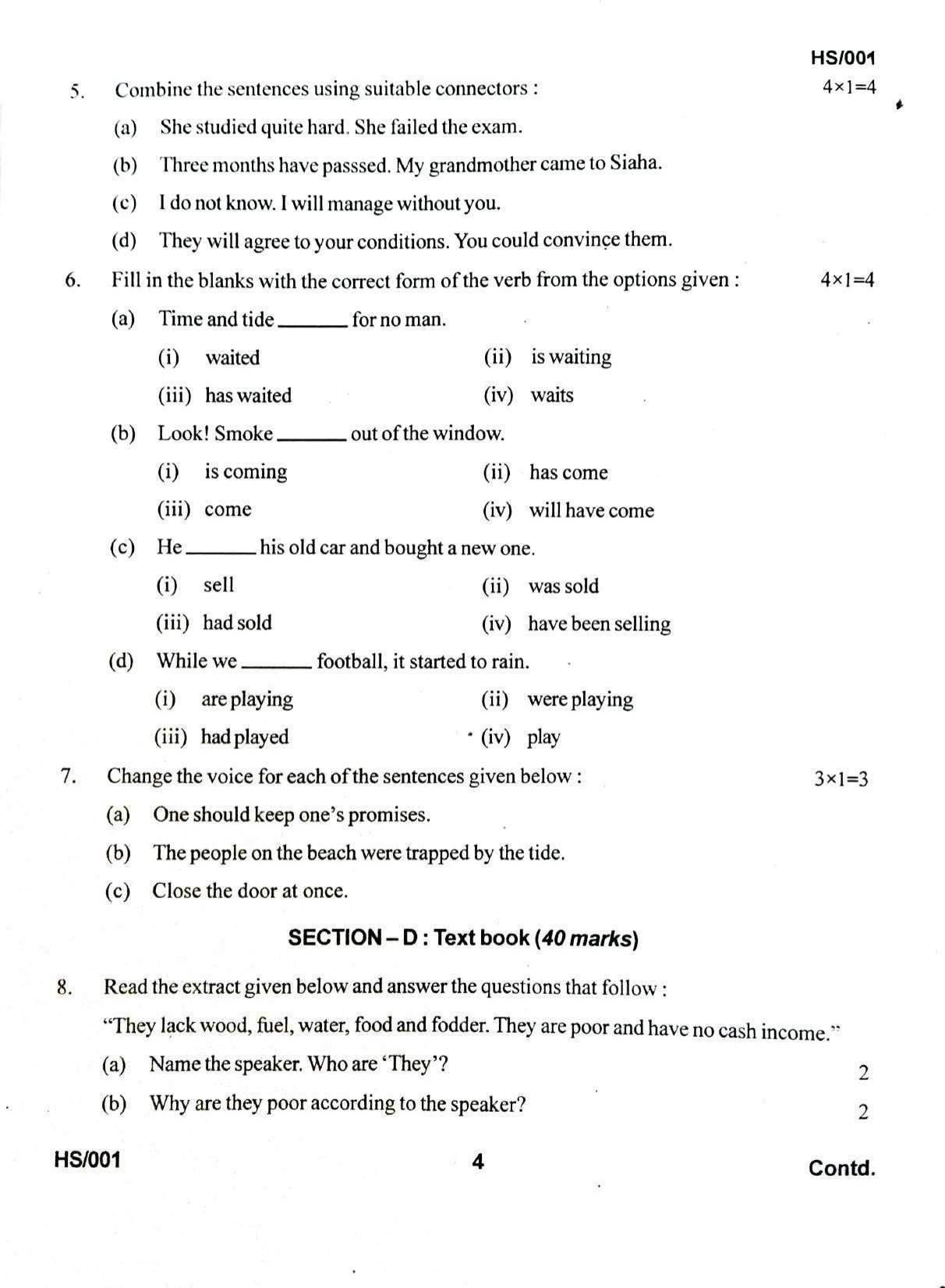 MBSE HSLC/Class 10 2022 Question Paper - Page 24