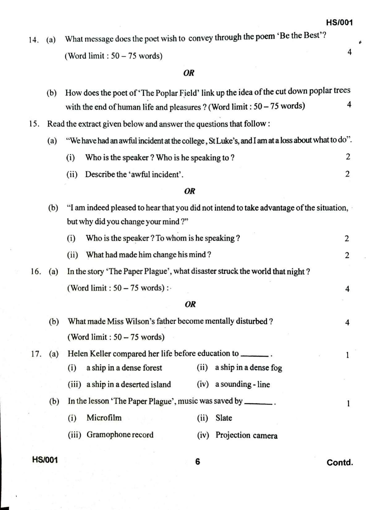 MBSE HSLC/Class 10 2022 Question Paper - Page 26