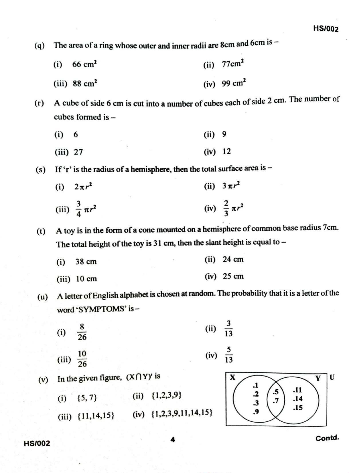 MBSE HSLC/Class 10 2022 Question Paper - Page 49