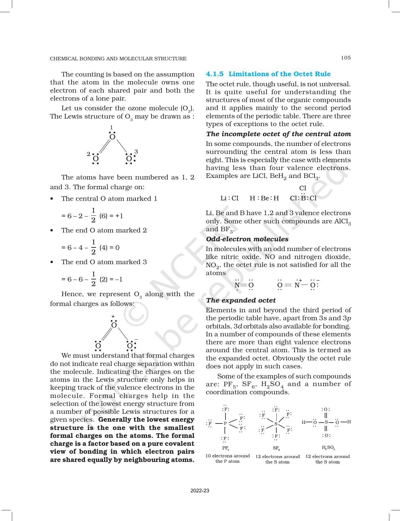 NCERT Book for Class 11 Chemistry Chapter 4 Chemical Bonding and Molecular Structure - Page 6