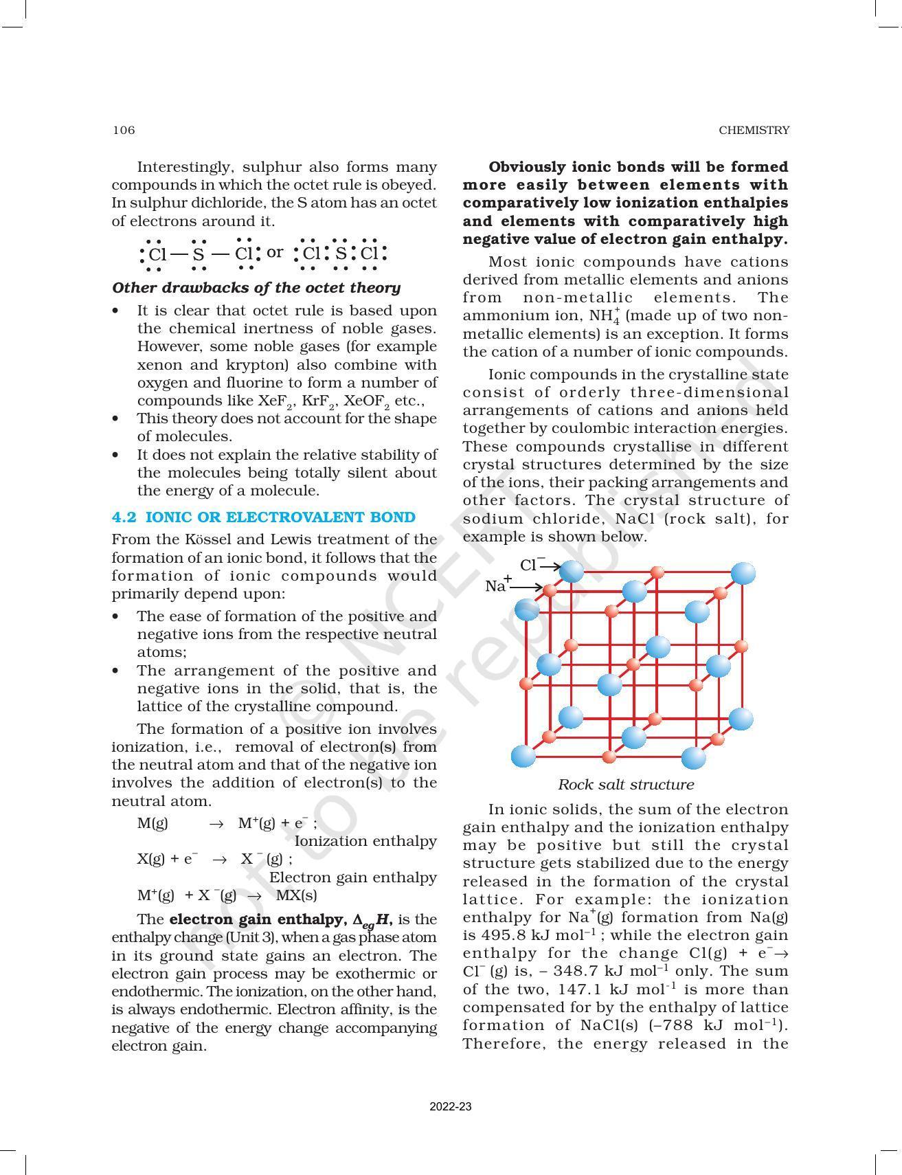 NCERT Book for Class 11 Chemistry Chapter 4 Chemical Bonding and Molecular Structure - Page 7