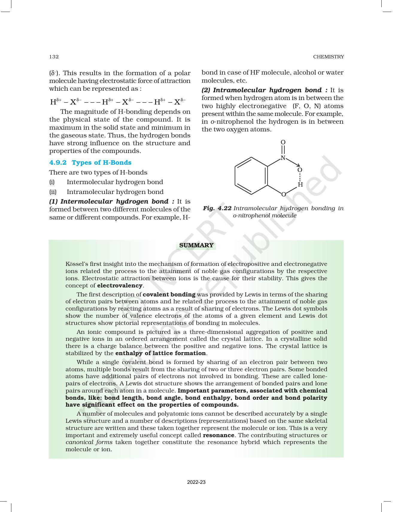 NCERT Book for Class 11 Chemistry Chapter 4 Chemical Bonding and Molecular Structure - Page 33