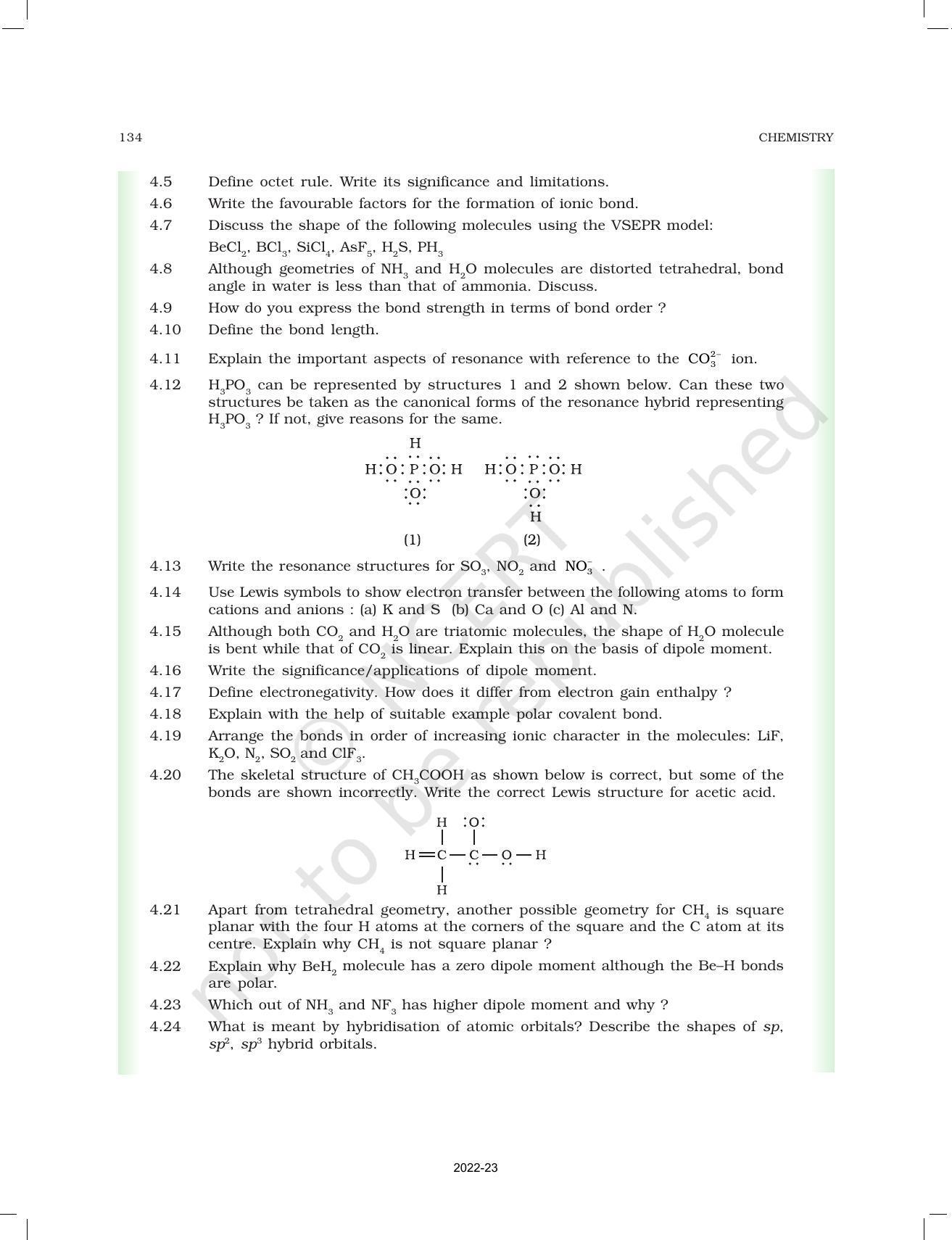 NCERT Book for Class 11 Chemistry Chapter 4 Chemical Bonding and Molecular Structure - Page 35