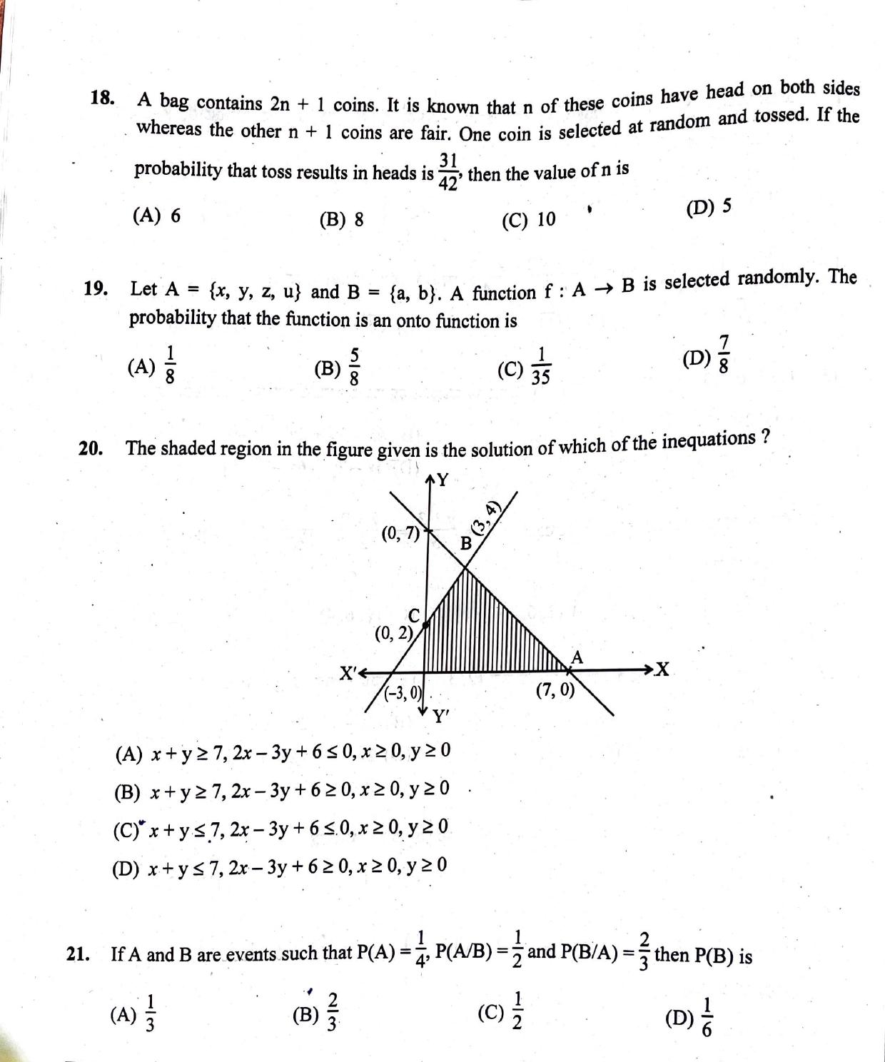 KCET 2023 Mathematics Set B-2 Question Paper - Page 4