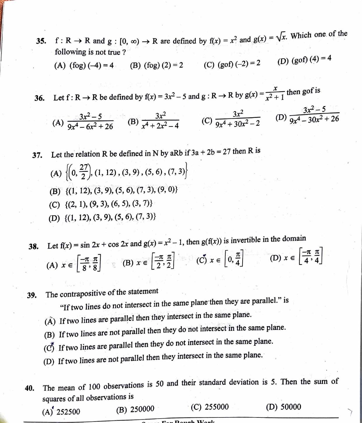 KCET 2023 Mathematics Set B-2 Question Paper - Page 7