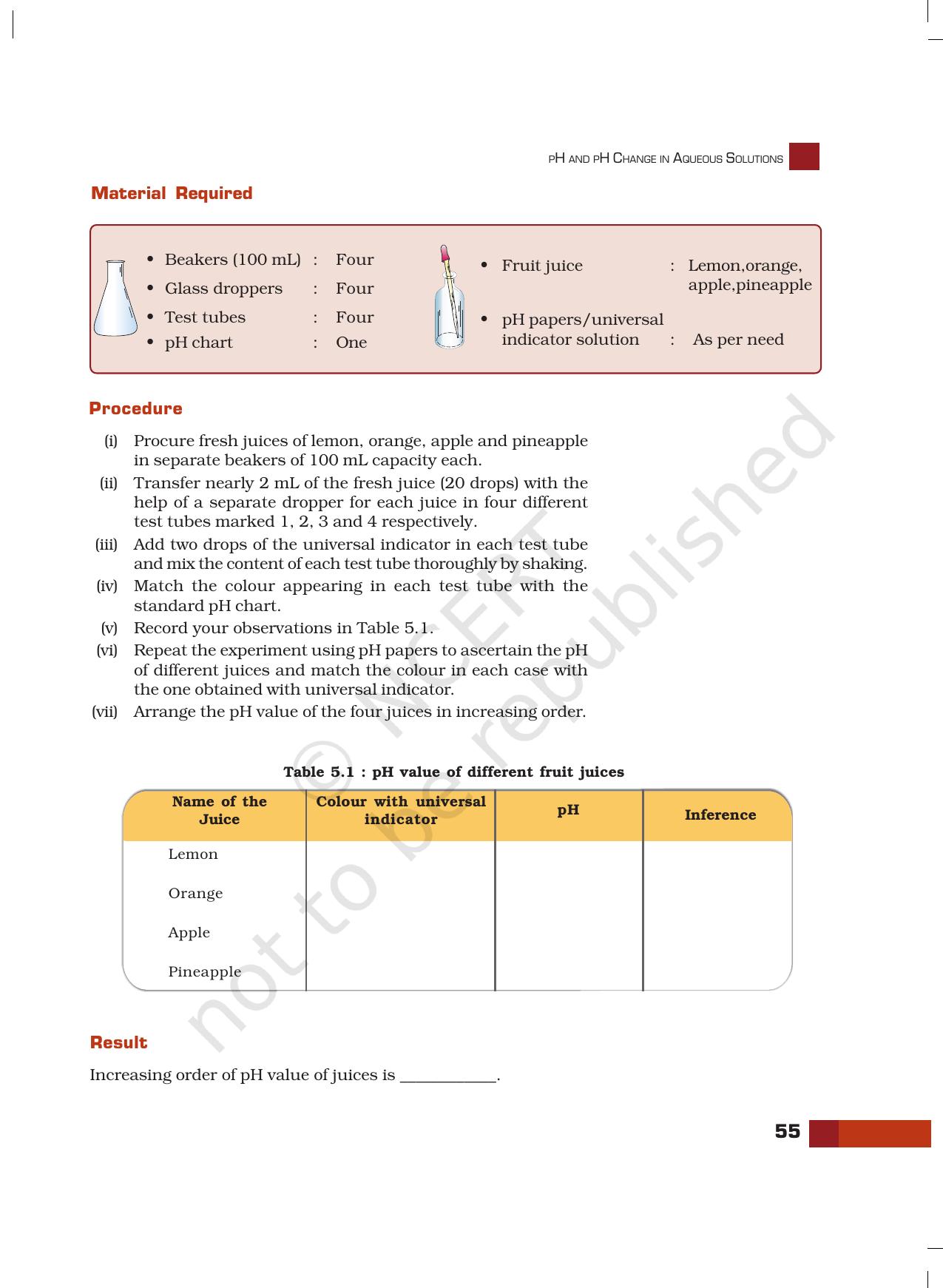 NCERT Laboratory Manuals for Class XI Chemistry - Unit-5 pH and pH Changes in Aqueous Solutions - Page 3