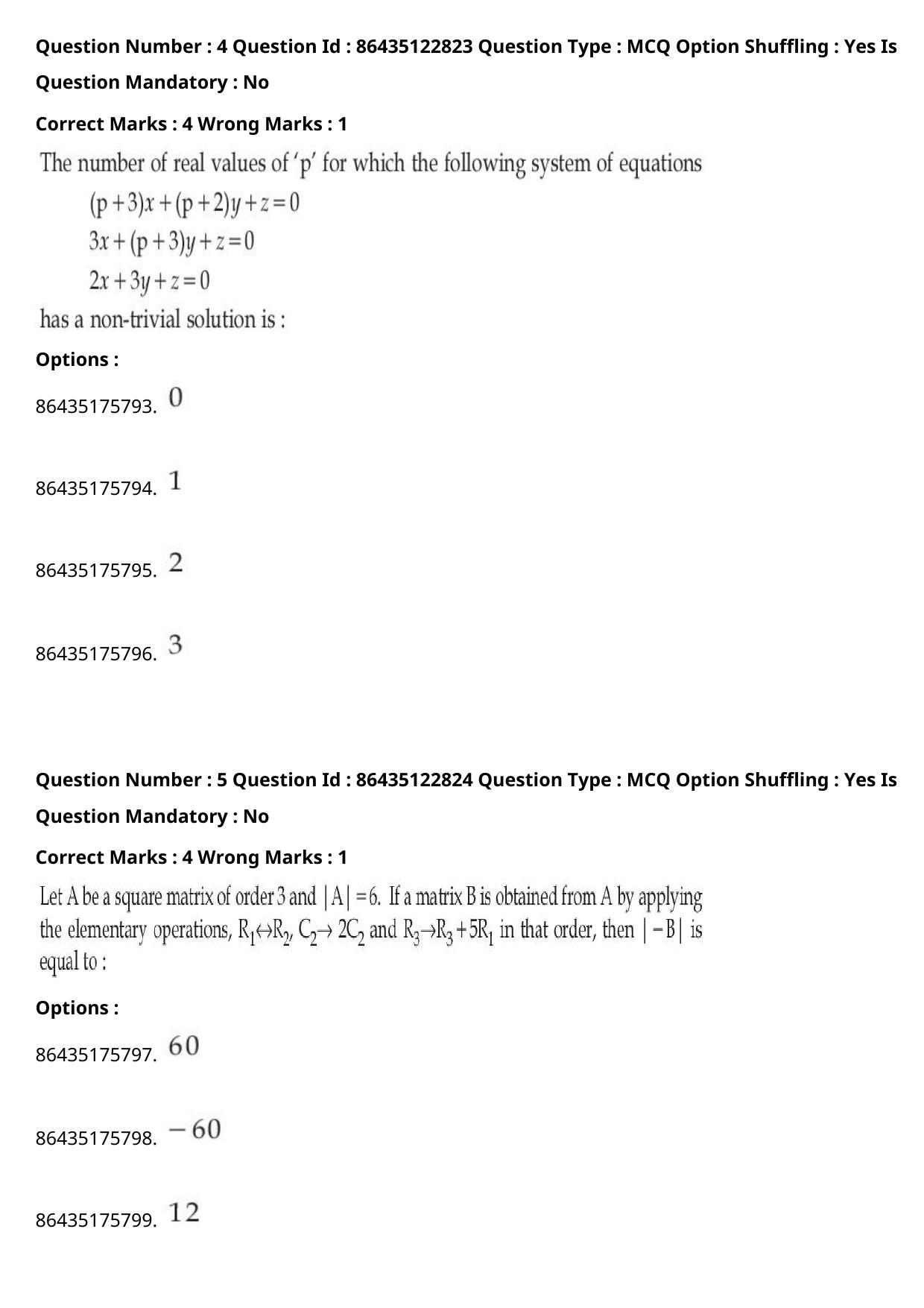 JEE Mains 2021: BTech (Shift 1) 02-09-2021 Question Paper - Page 4