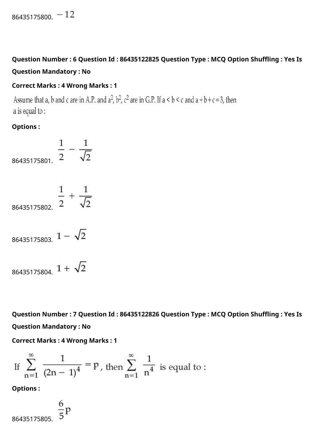 JEE Mains 2021: BTech (Shift 1) 02-09-2021 Question Paper - Page 5