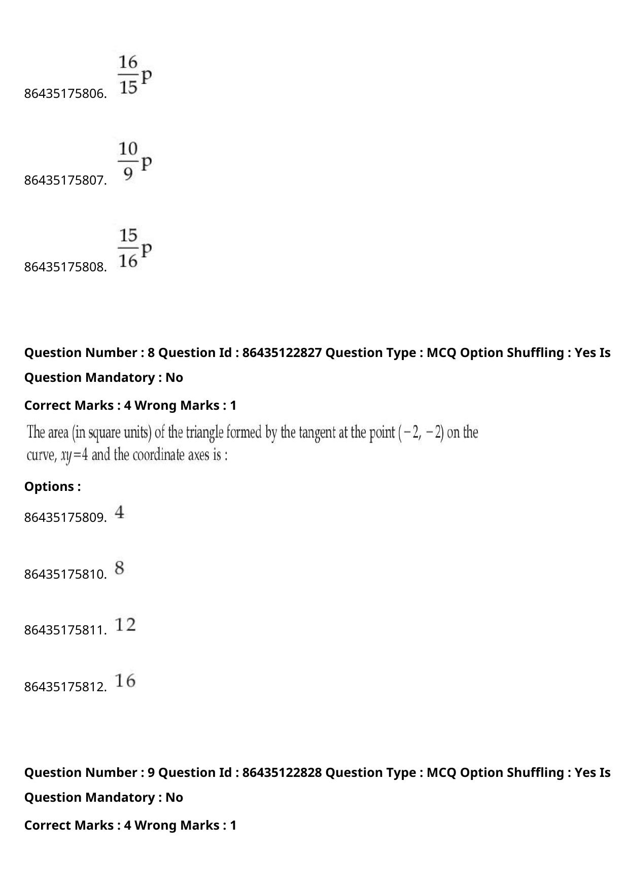 JEE Mains 2021: BTech (Shift 1) 02-09-2021 Question Paper - Page 6