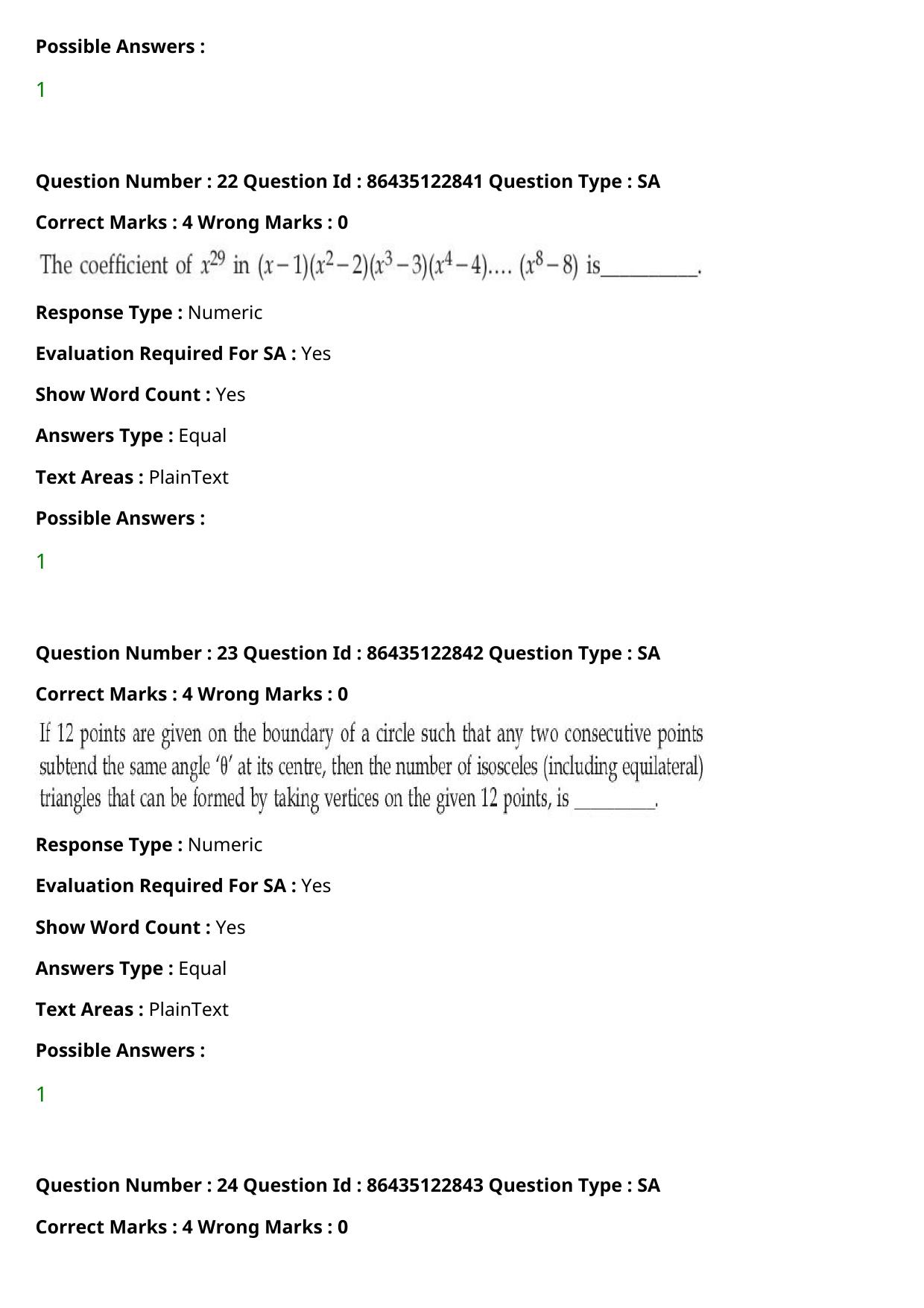 JEE Mains 2021: BTech (Shift 1) 02-09-2021 Question Paper - Page 15