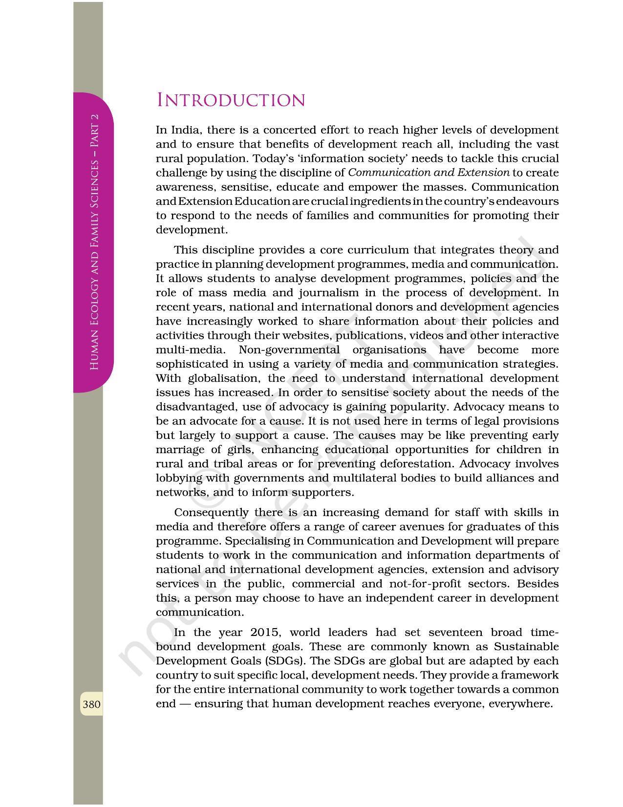NCERT Book for Class 12 Home Science (Part -II) Chapter 21 Development Communication and Journalism - Page 2