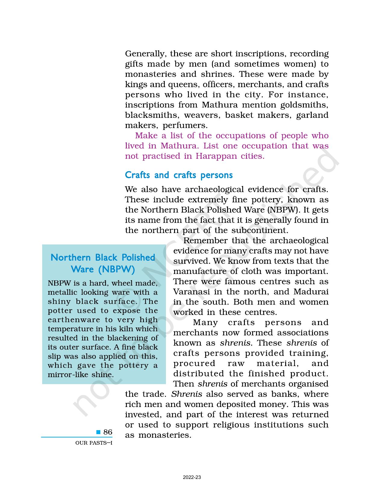 NCERT Book for Class 6 Social Science(History) : Chapter 8-Vital Villages, Thriving Towns - Page 8