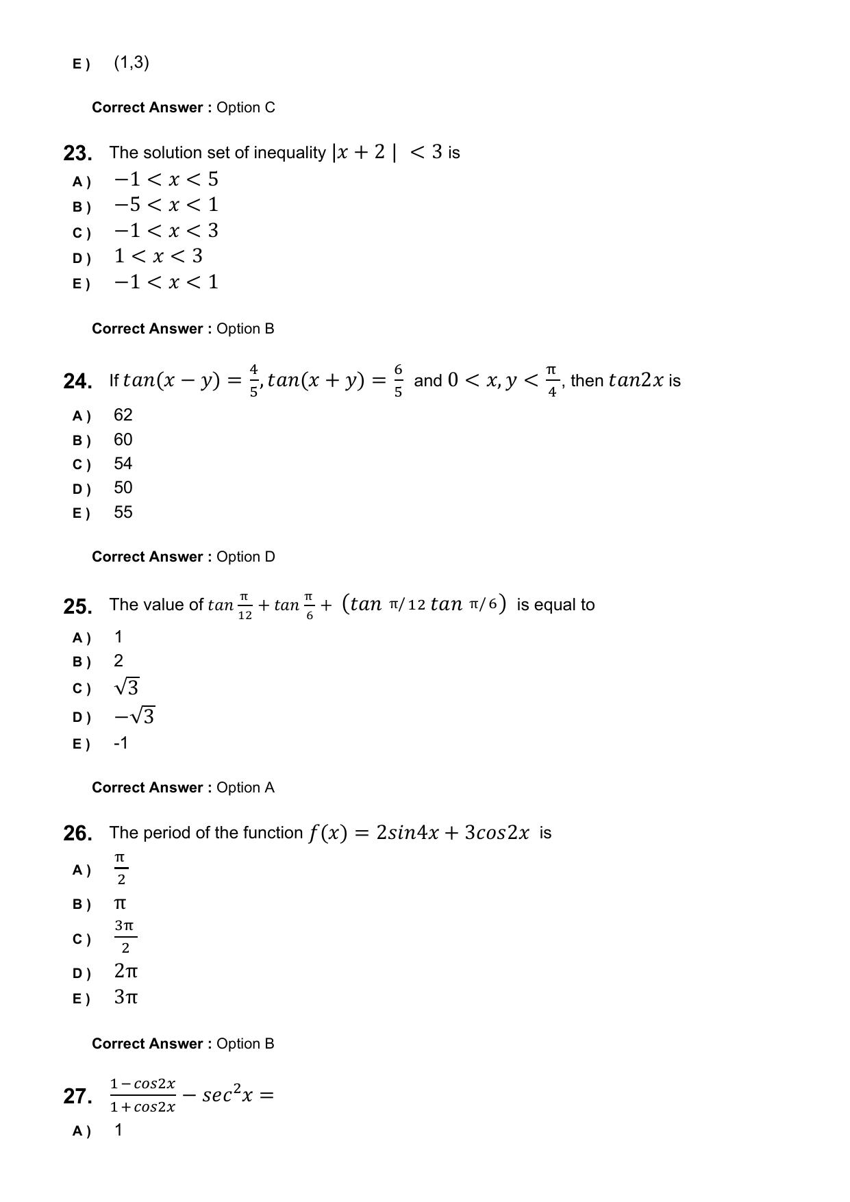 KEAM 2025 April 28 (Engineering) Question Paper with Answer Key - Page 6