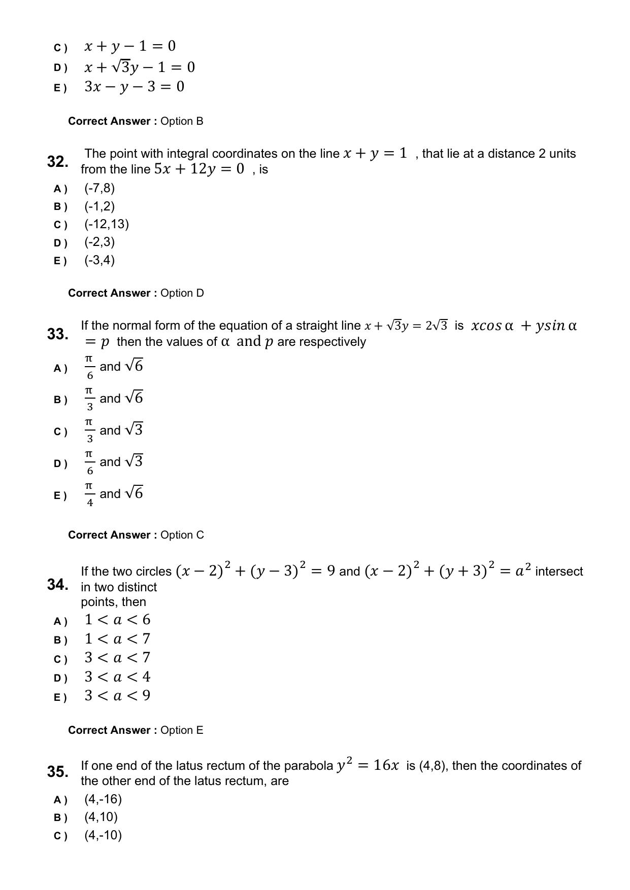 KEAM 2025 April 28 (Engineering) Question Paper with Answer Key - Page 8
