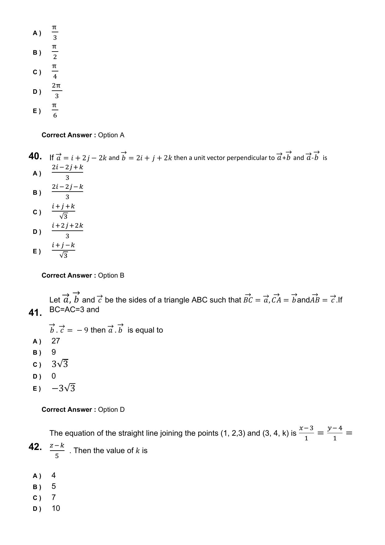 KEAM 2025 April 28 (Engineering) Question Paper with Answer Key - Page 10