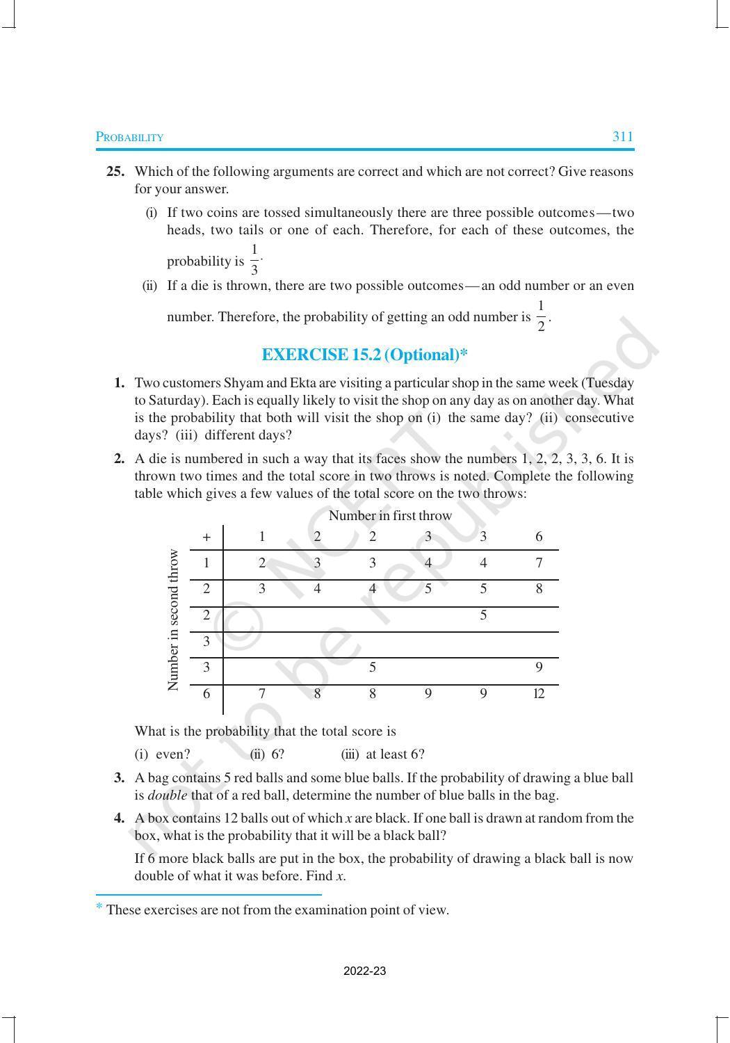 NCERT Book for Class 10 Maths Chapter 15 Probability - Page 17
