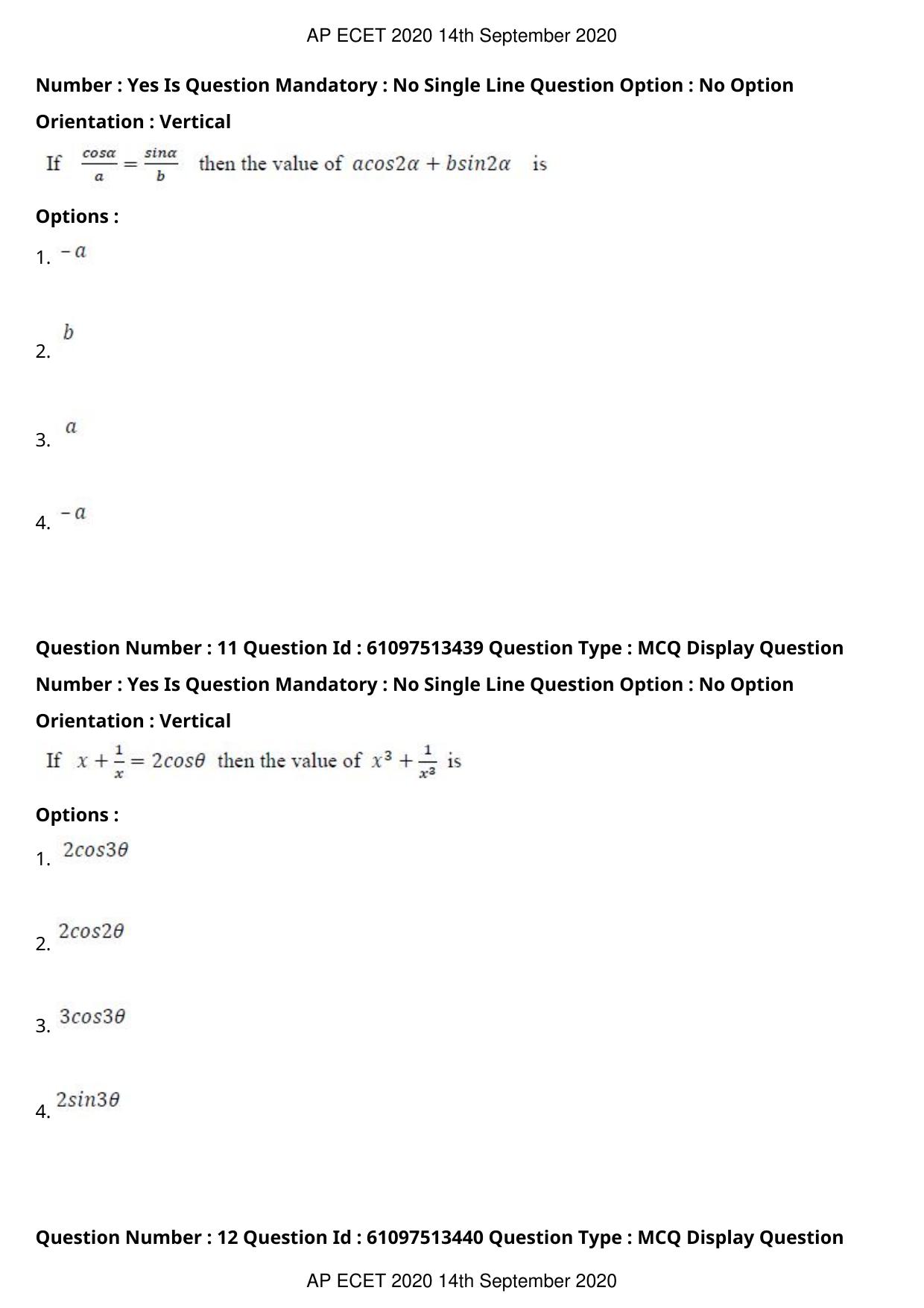 AP ECET 2020 - Civil Engineering (Preview) Question Paper With Preliminary Keys - Page 7