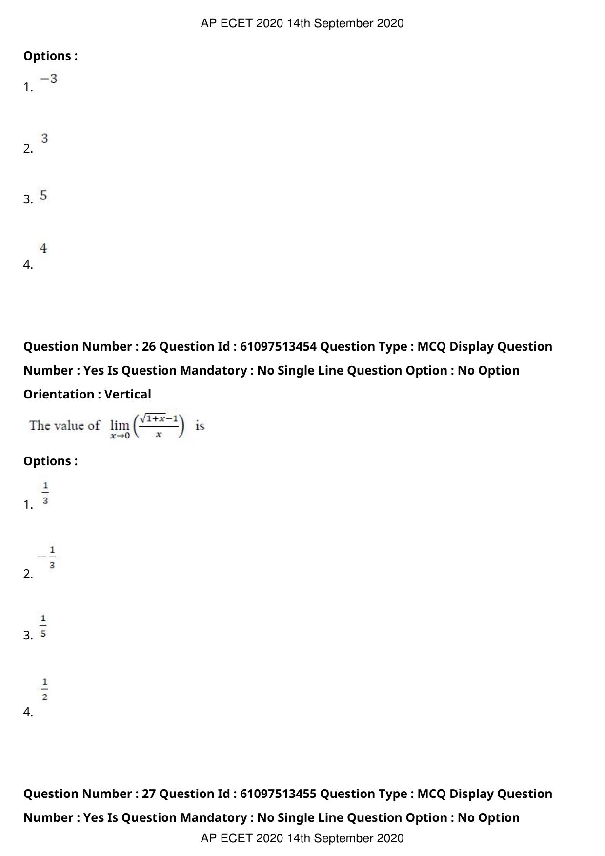 AP ECET 2020 - Civil Engineering (Preview) Question Paper With Preliminary Keys - Page 15