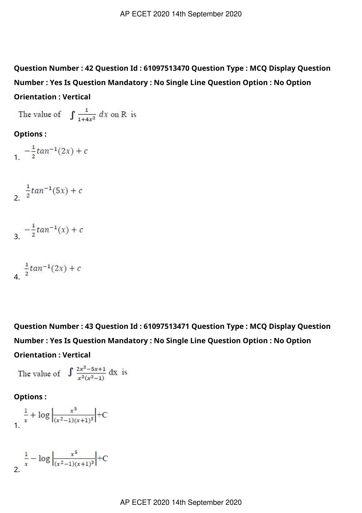 AP ECET 2020 - Civil Engineering (Preview) Question Paper With Preliminary Keys - Page 24