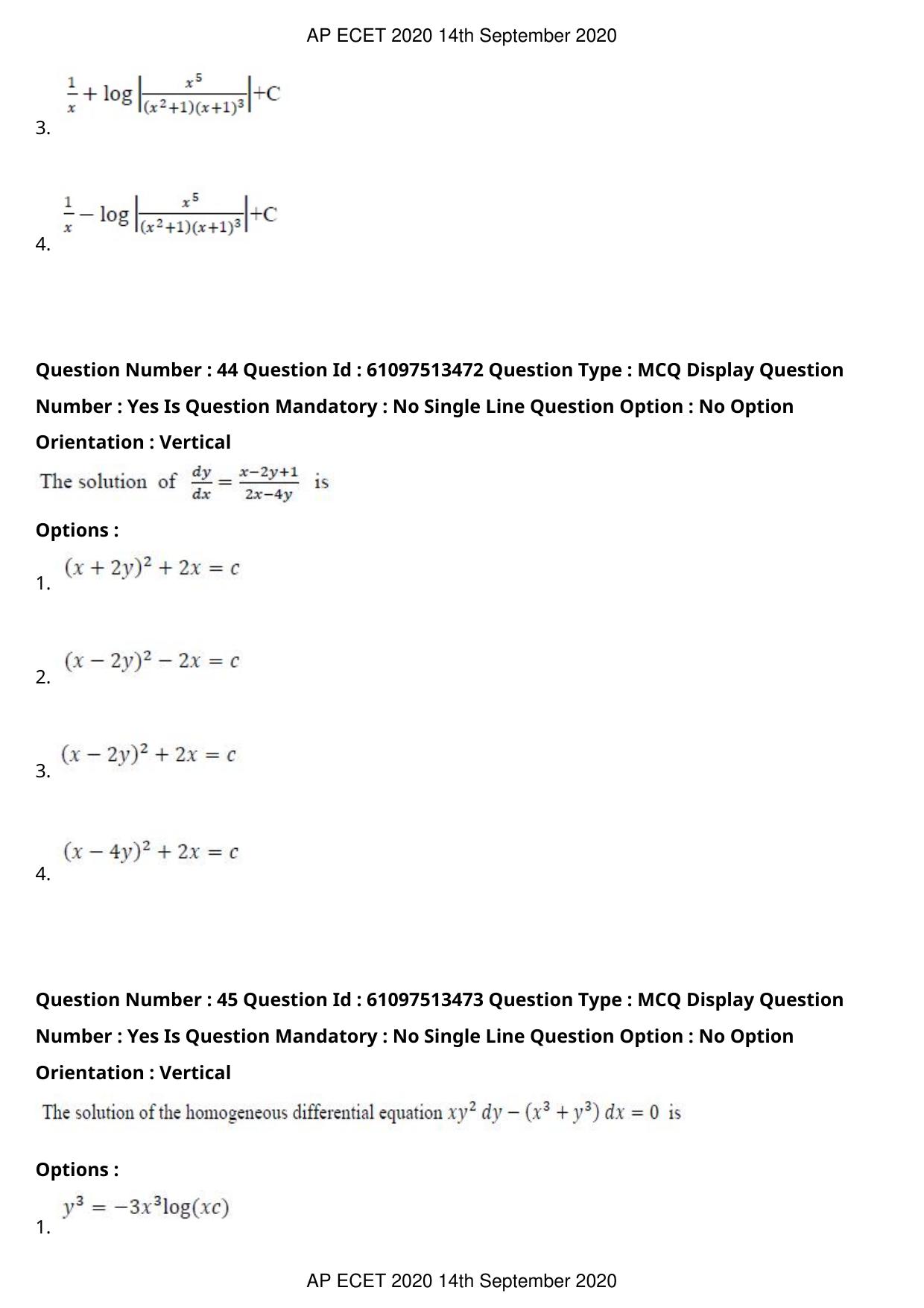 AP ECET 2020 - Civil Engineering (Preview) Question Paper With Preliminary Keys - Page 25