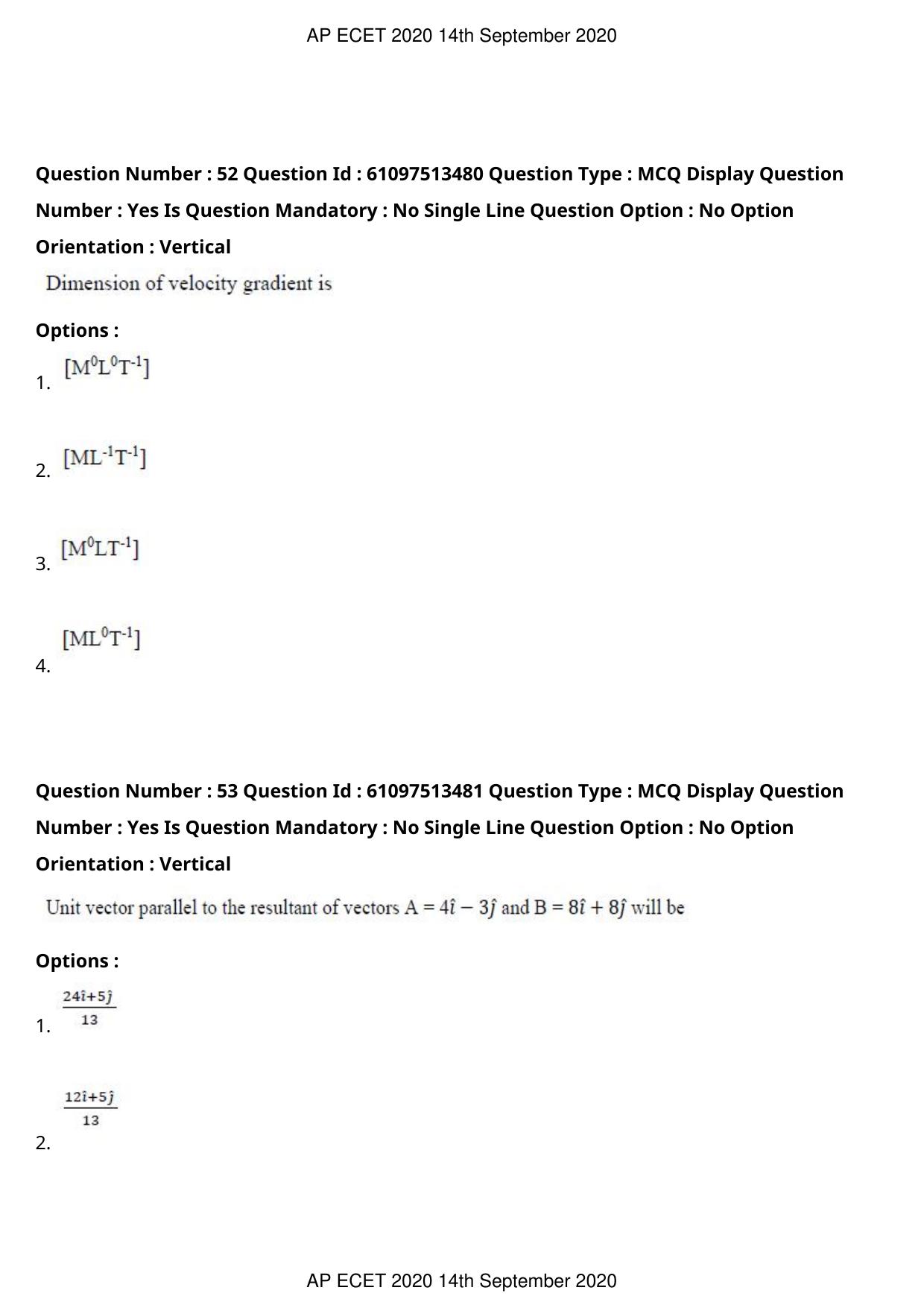 AP ECET 2020 - Civil Engineering (Preview) Question Paper With Preliminary Keys - Page 30