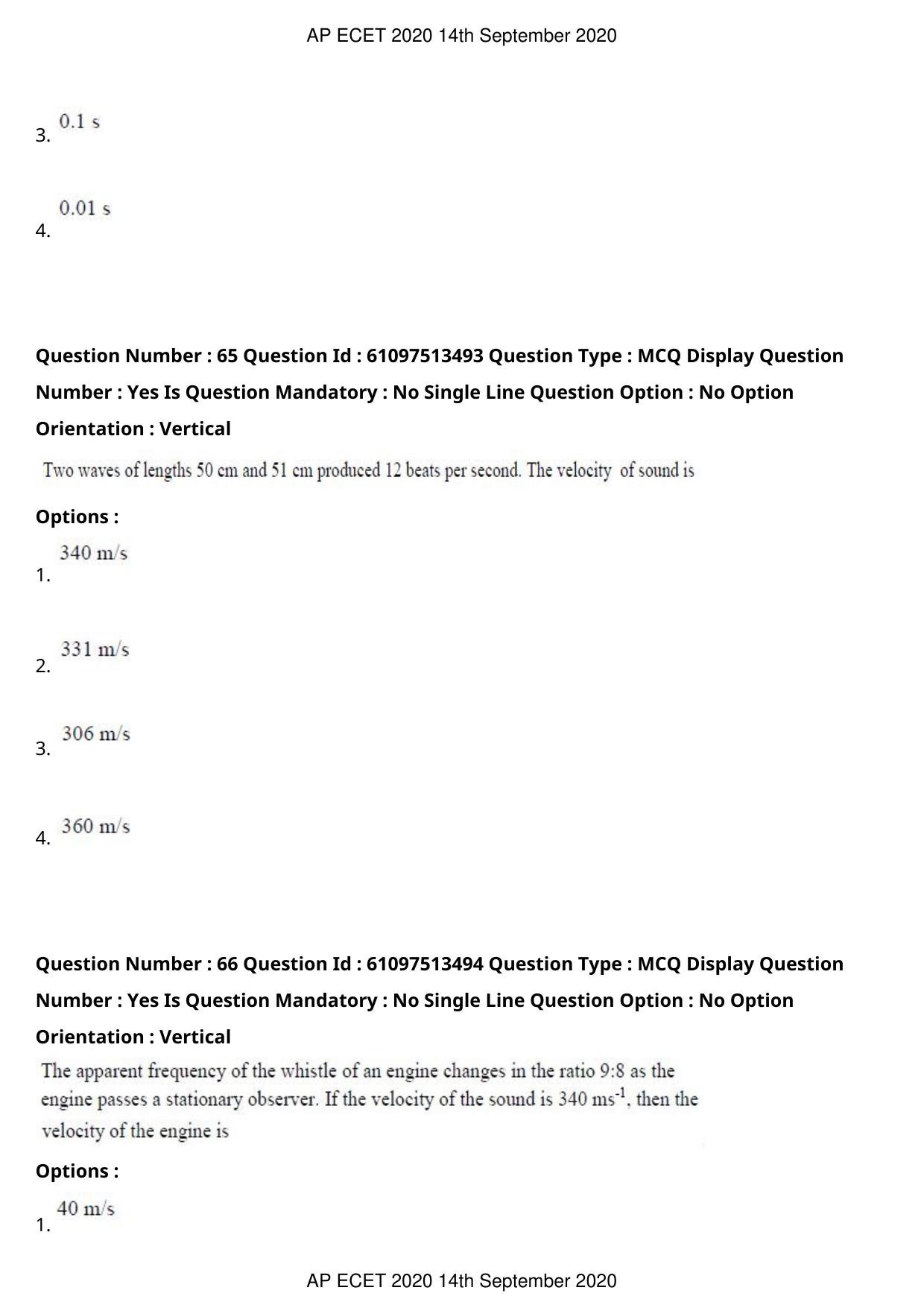 AP ECET 2020 - Civil Engineering (Preview) Question Paper With Preliminary Keys - Page 37