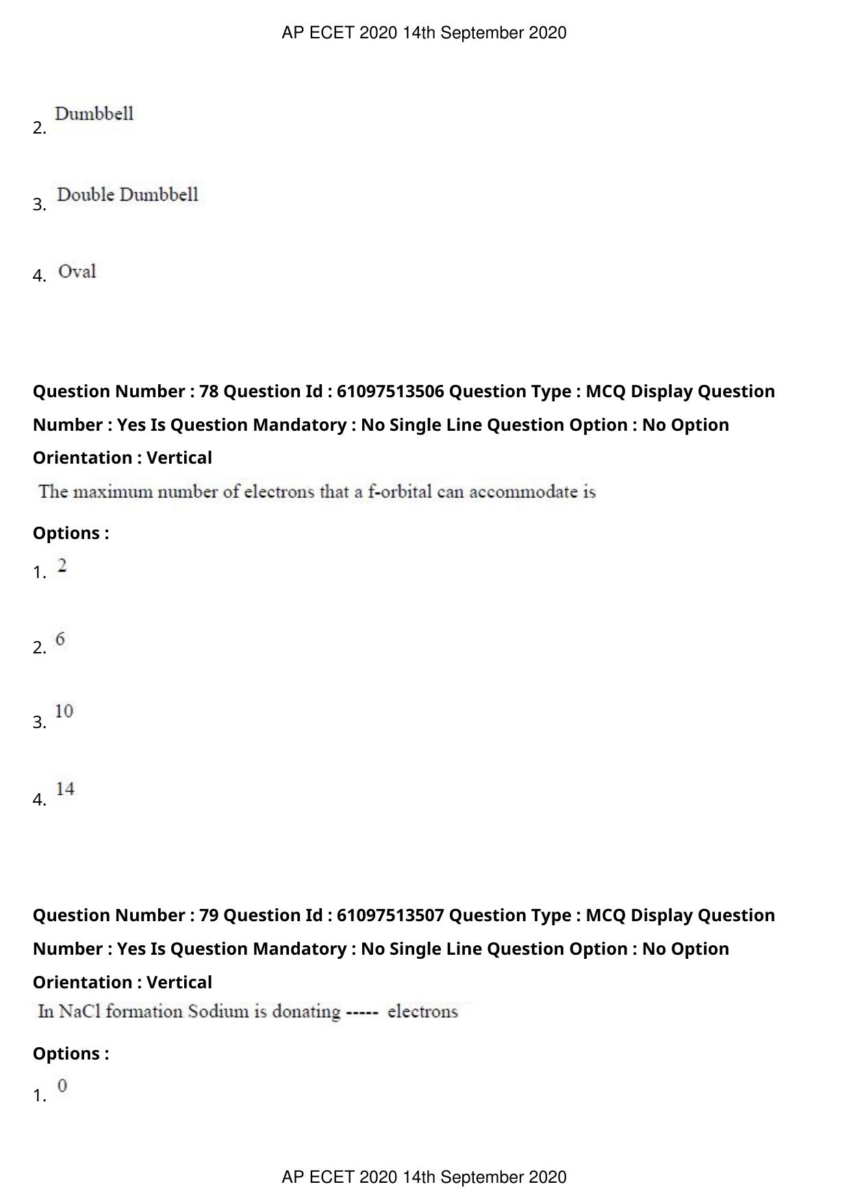 AP ECET 2020 - Civil Engineering (Preview) Question Paper With Preliminary Keys - Page 44