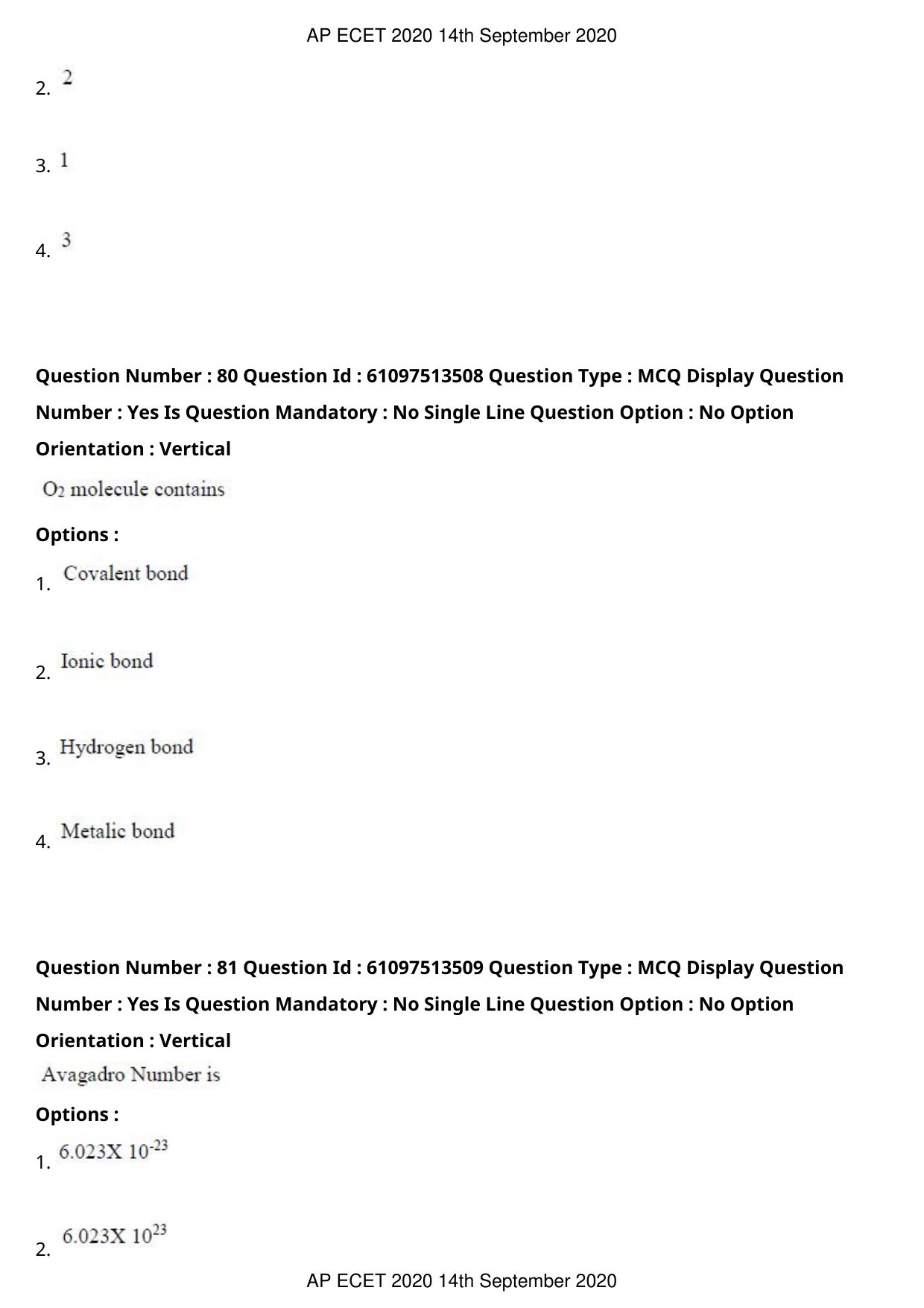 AP ECET 2020 - Civil Engineering (Preview) Question Paper With Preliminary Keys - Page 45