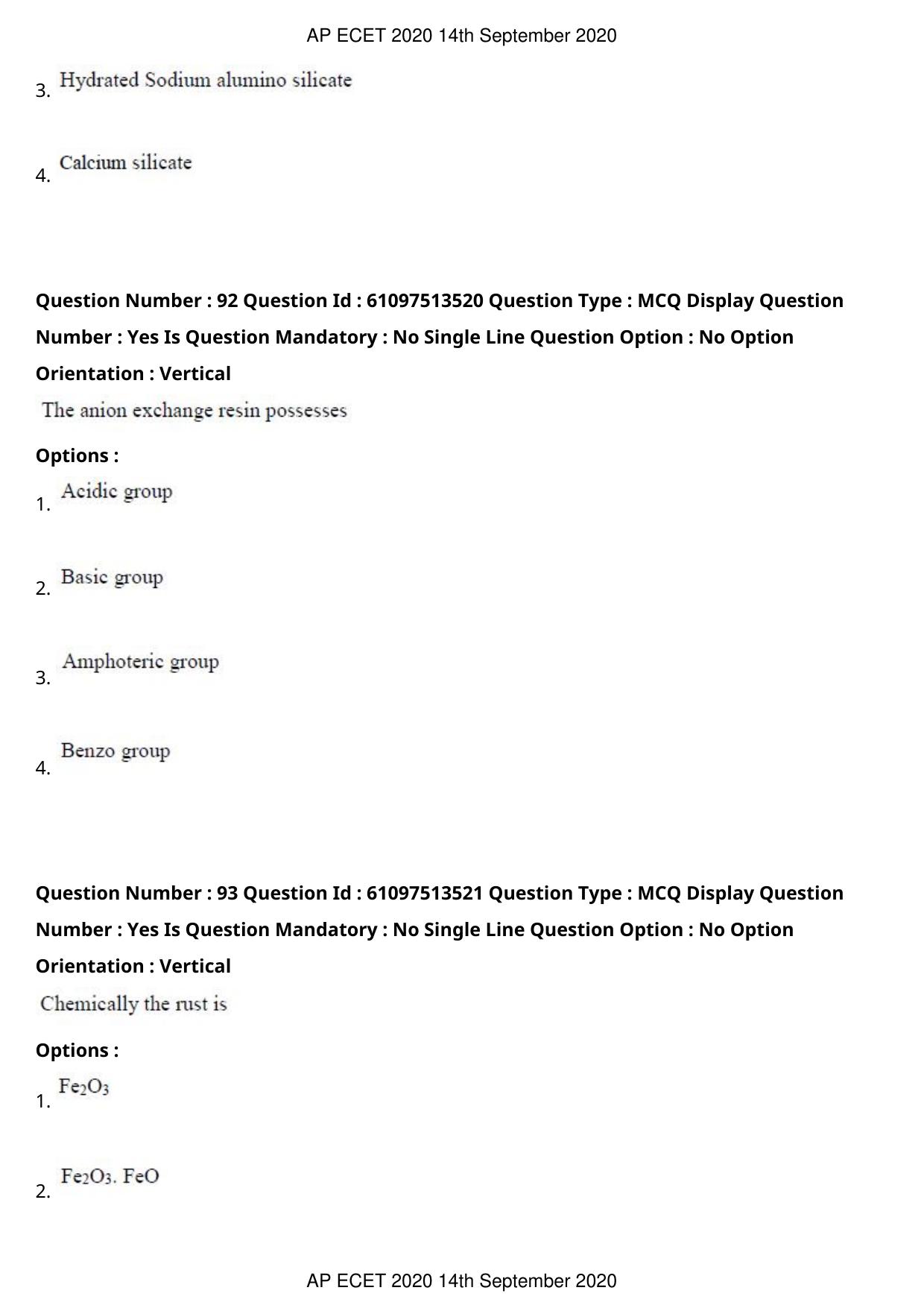 AP ECET 2020 - Civil Engineering (Preview) Question Paper With Preliminary Keys - Page 51