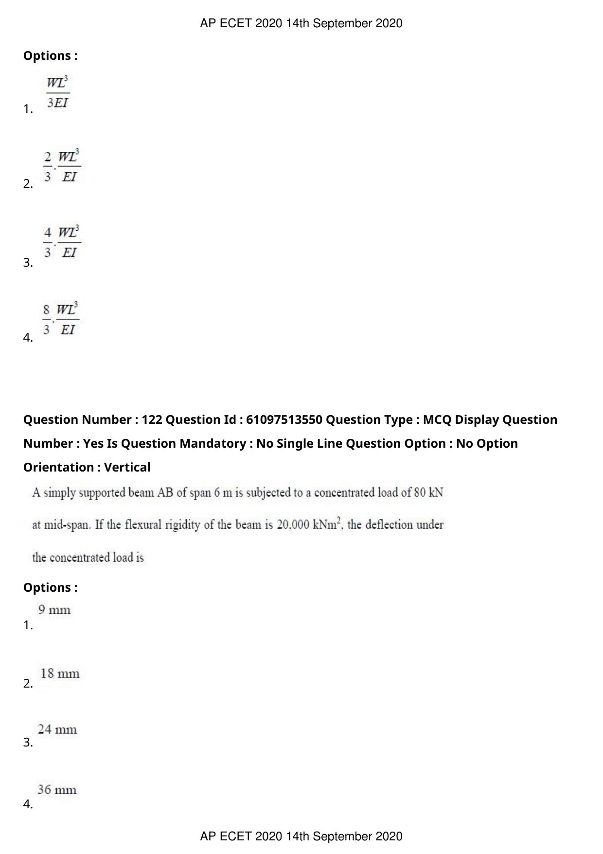 AP ECET 2020 - Civil Engineering (Preview) Question Paper With Preliminary Keys - Page 67