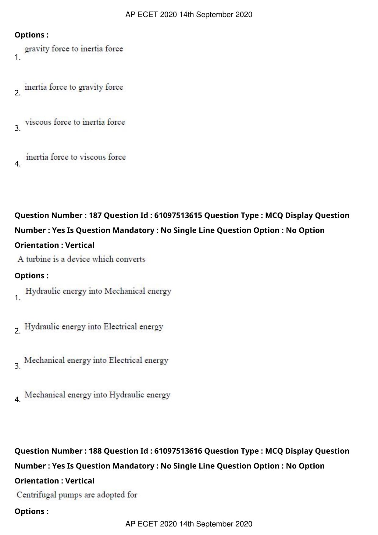 AP ECET 2020 - Civil Engineering (Preview) Question Paper With Preliminary Keys - Page 102