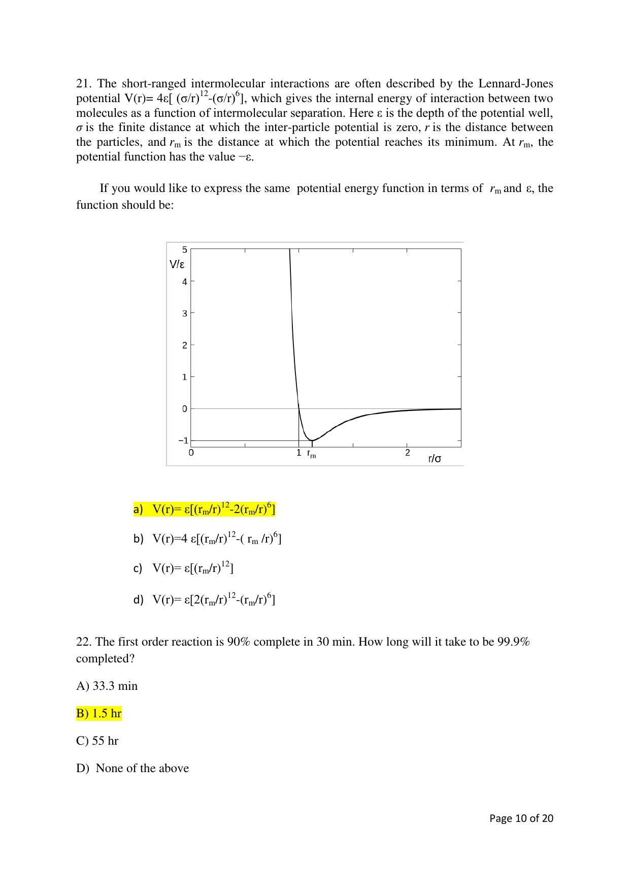 TIFR GS 2019 Chemistry Question Paper - Page 10