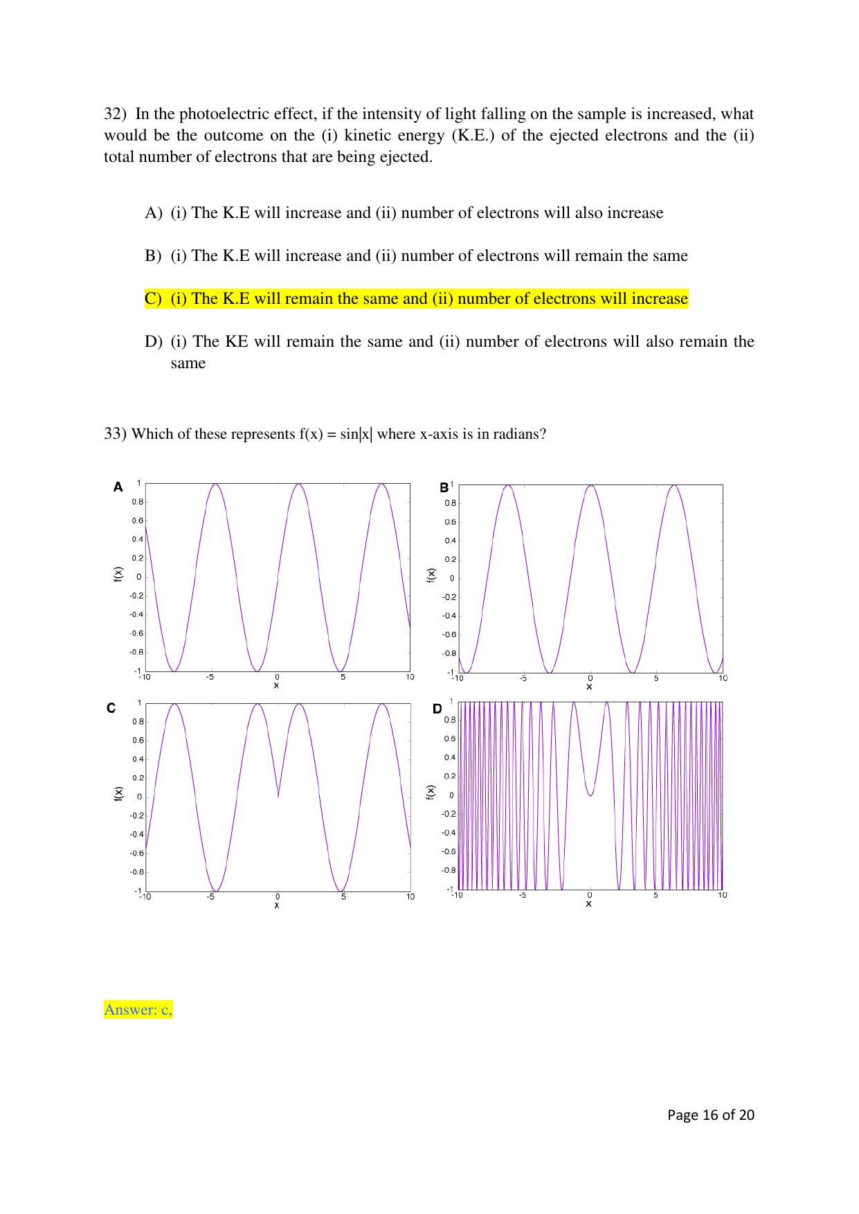 TIFR GS 2019 Chemistry Question Paper - Page 16