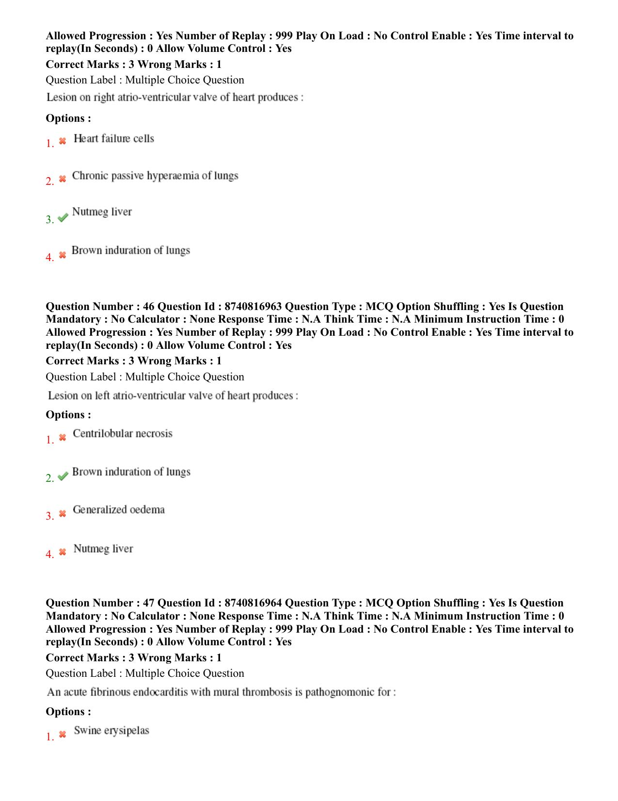 BHU RET Veterinary Pathology 2020 Question Paper - Page 30