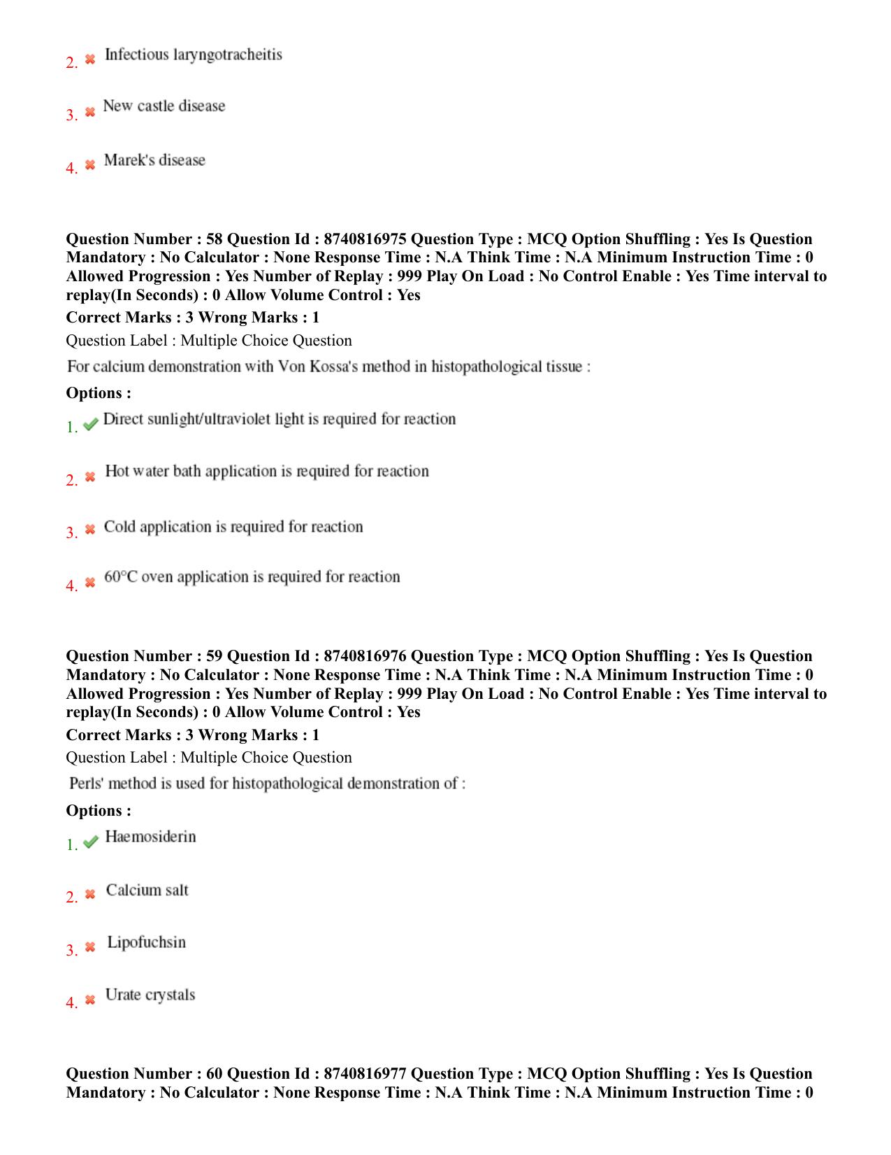 BHU RET Veterinary Pathology 2020 Question Paper - Page 35