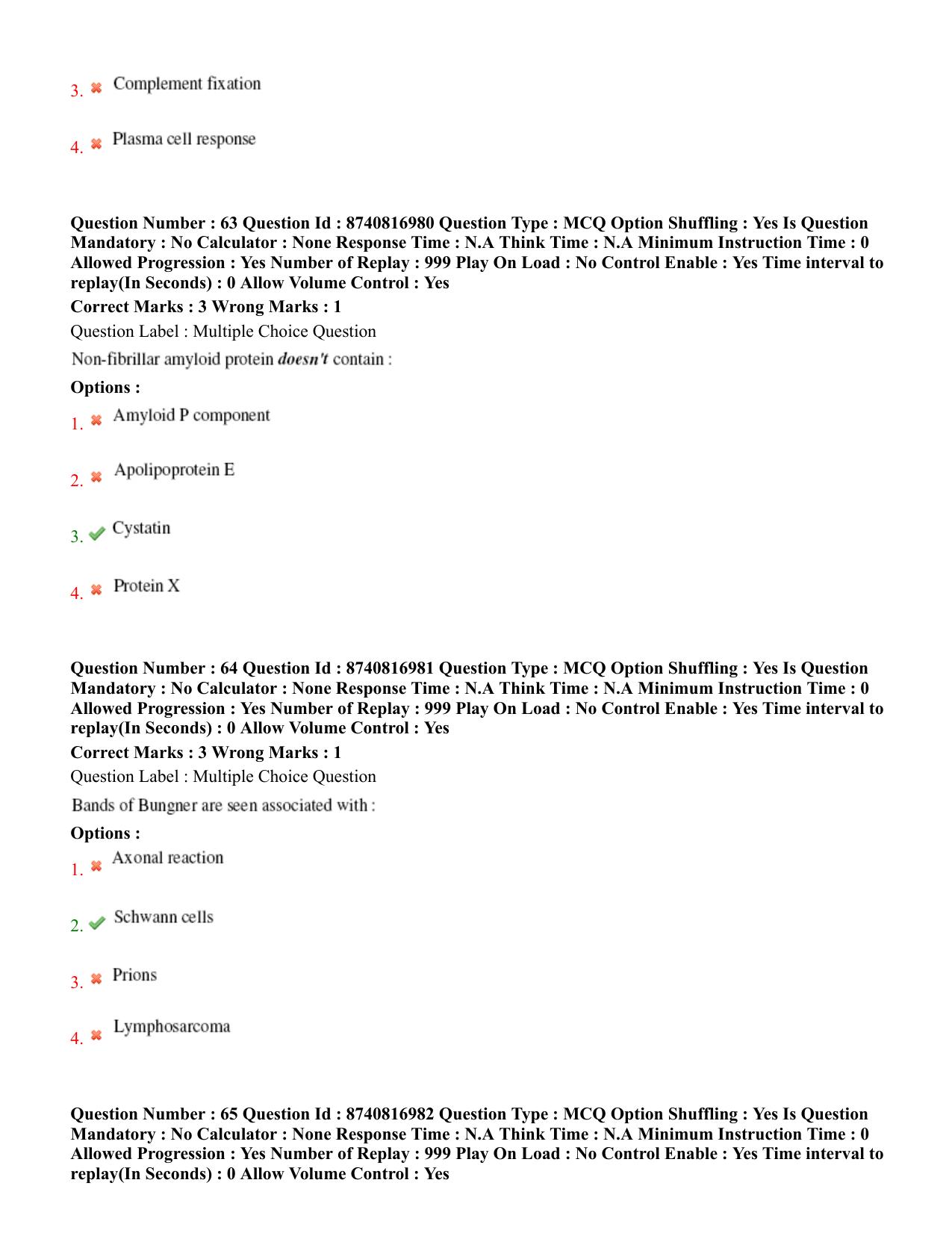 BHU RET Veterinary Pathology 2020 Question Paper - Page 37
