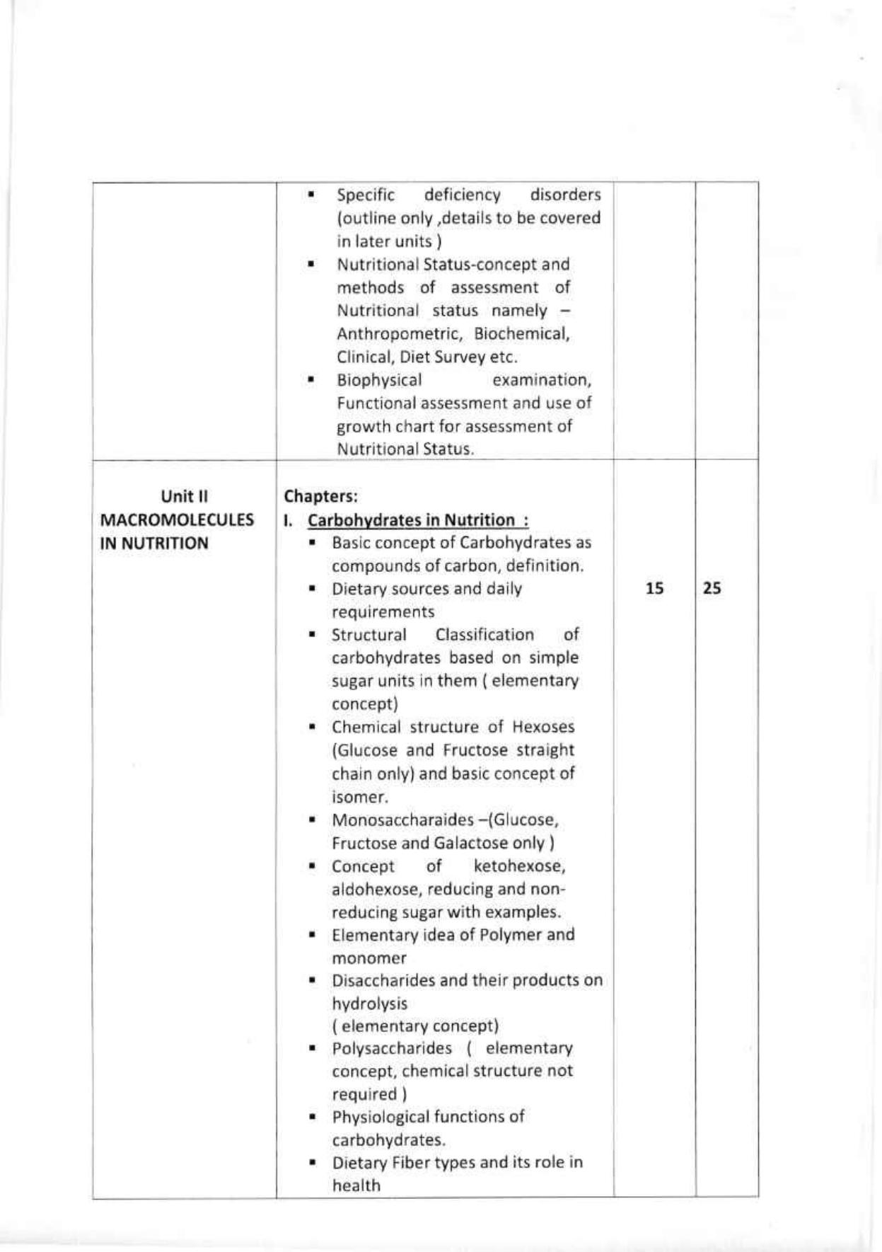 WBCHSE Class 11 & 12 Syllabus for Nutrition (NUTN) (SET III) - Page 4
