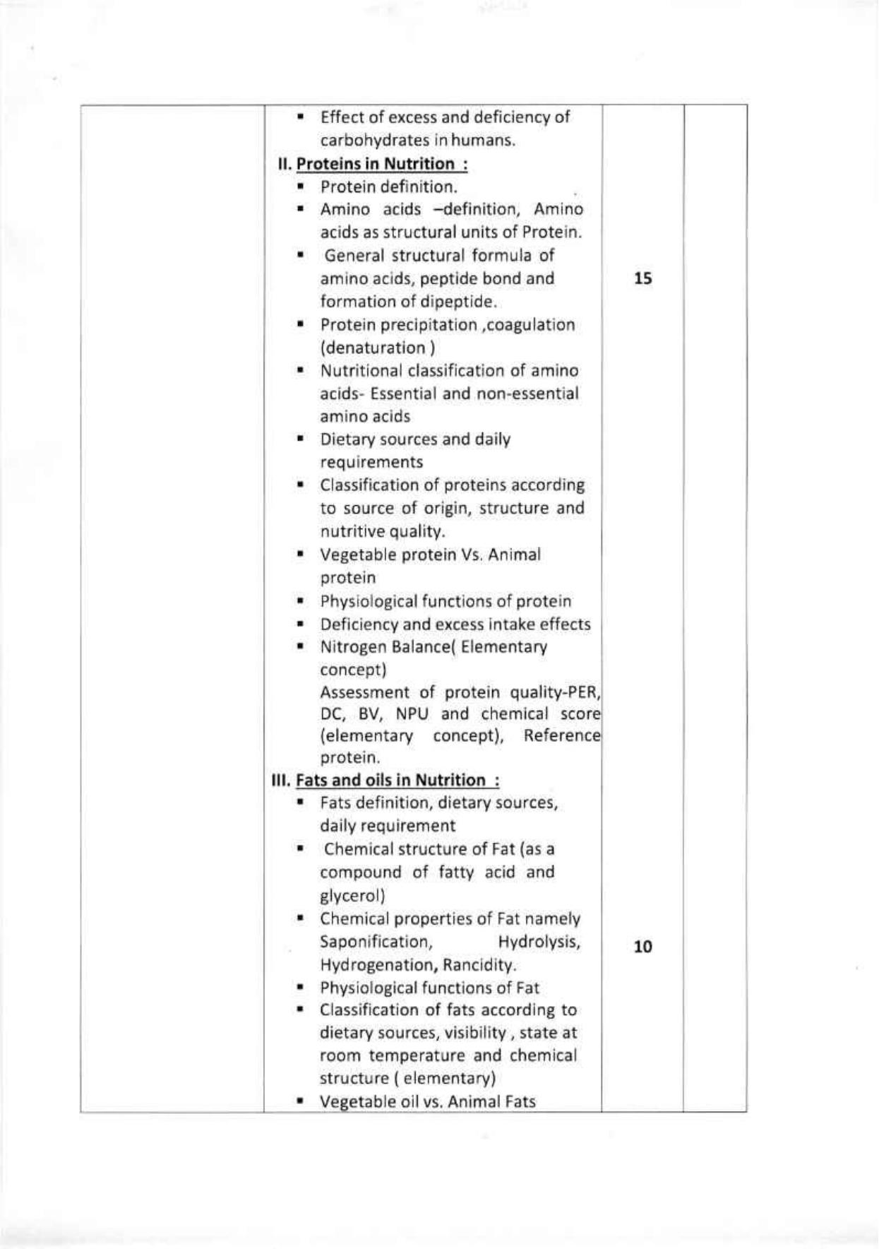 WBCHSE Class 11 & 12 Syllabus for Nutrition (NUTN) (SET III) - Page 5