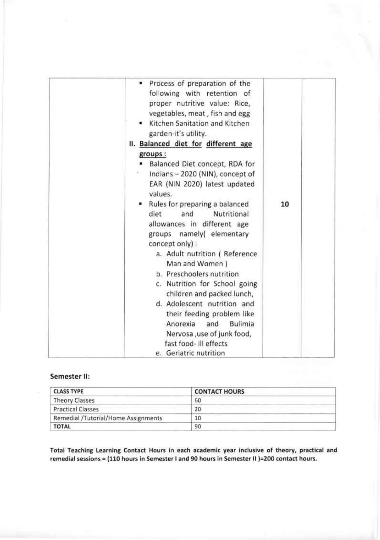 WBCHSE Class 11 & 12 Syllabus for Nutrition (NUTN) (SET III) - Page 10