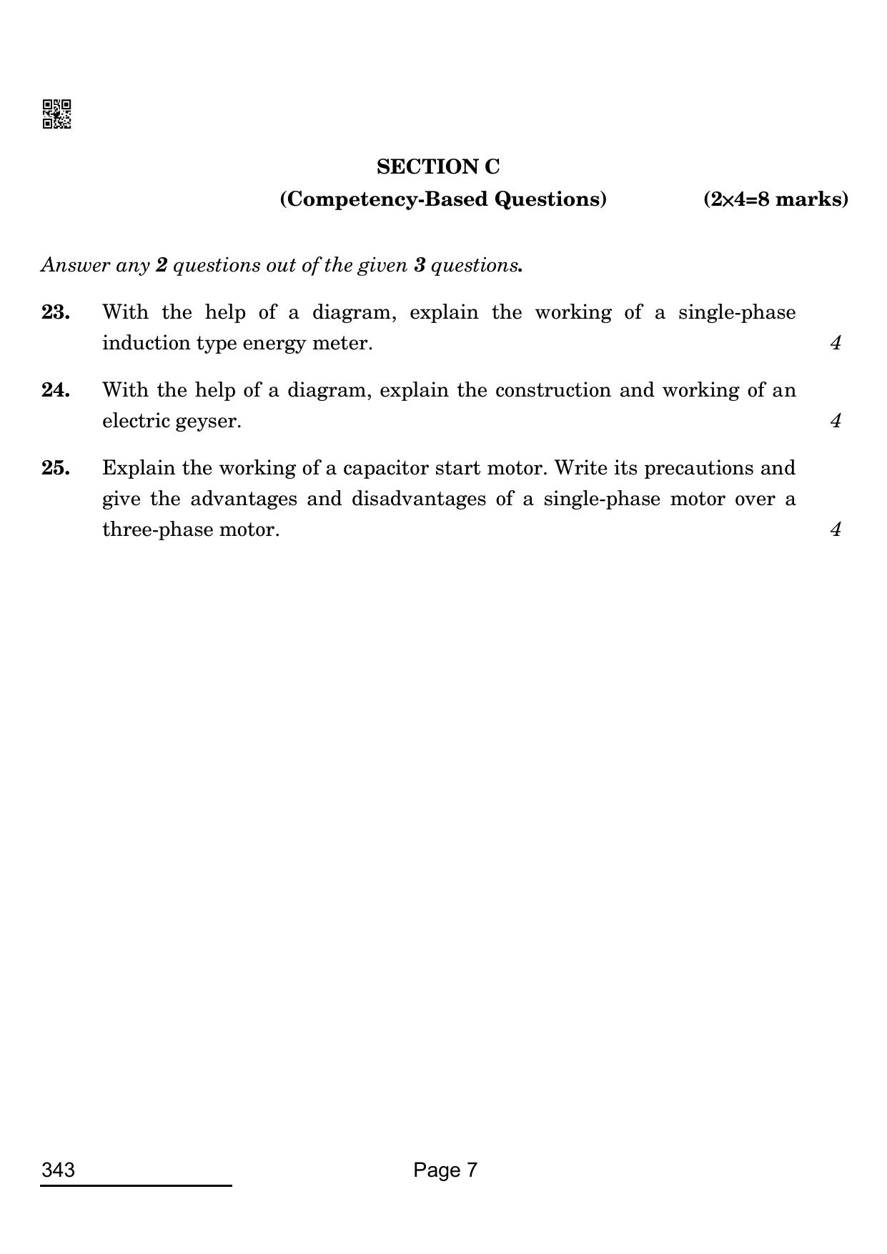 CBSE Class 12 343_Electrical Technology 2022 Question Paper - Page 7