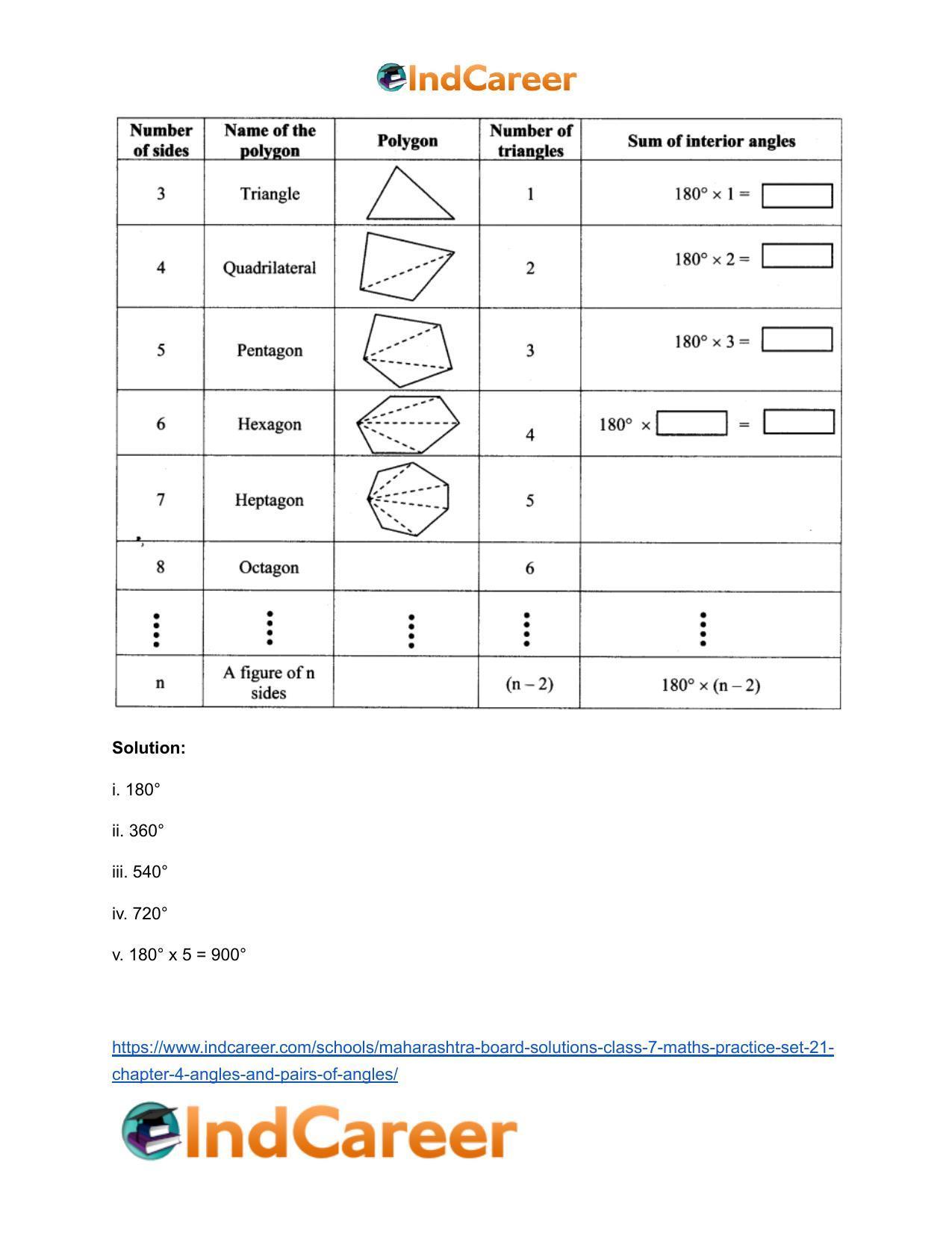 Maharashtra Board Solutions Class 7-Maths (Practice Set 21): Chapter 4- Angles and Pairs of Angles - Page 6