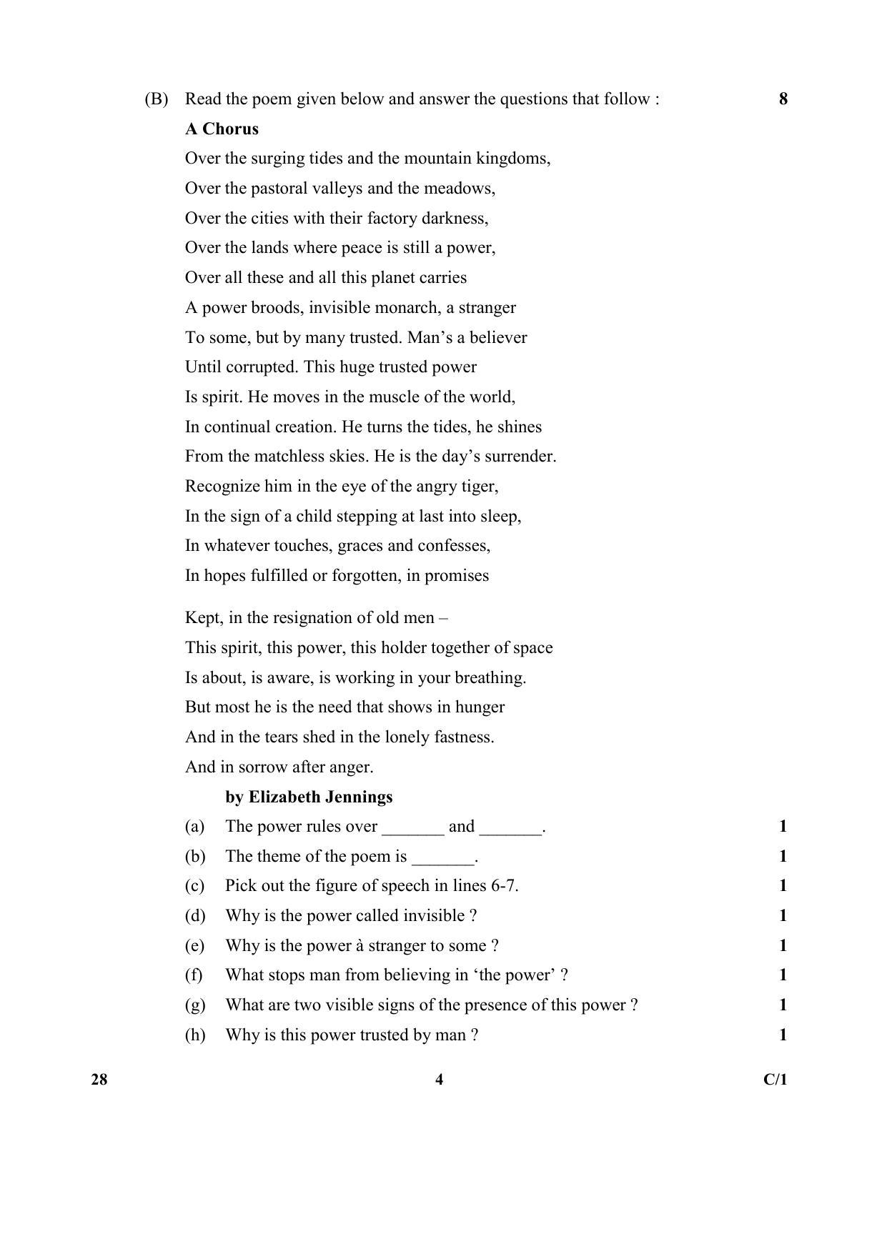 CBSE Class 12 28 (English Elective N) 2018 Compartment Question Paper - Page 4