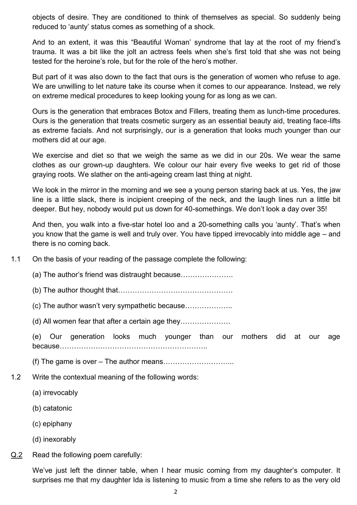 CBSE Worksheets for Class 10 English Assignment 23 - Page 2