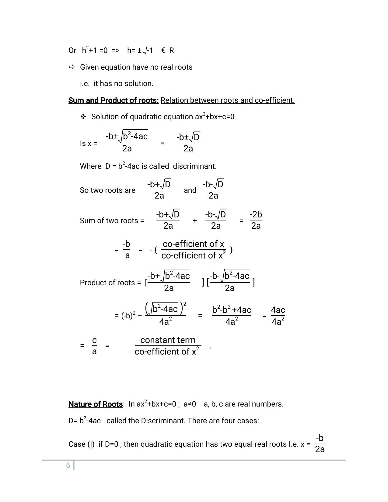 JKBOSE Class 10 Maths: Chapter 4th Quadratic Equation Question Bank - Page 6