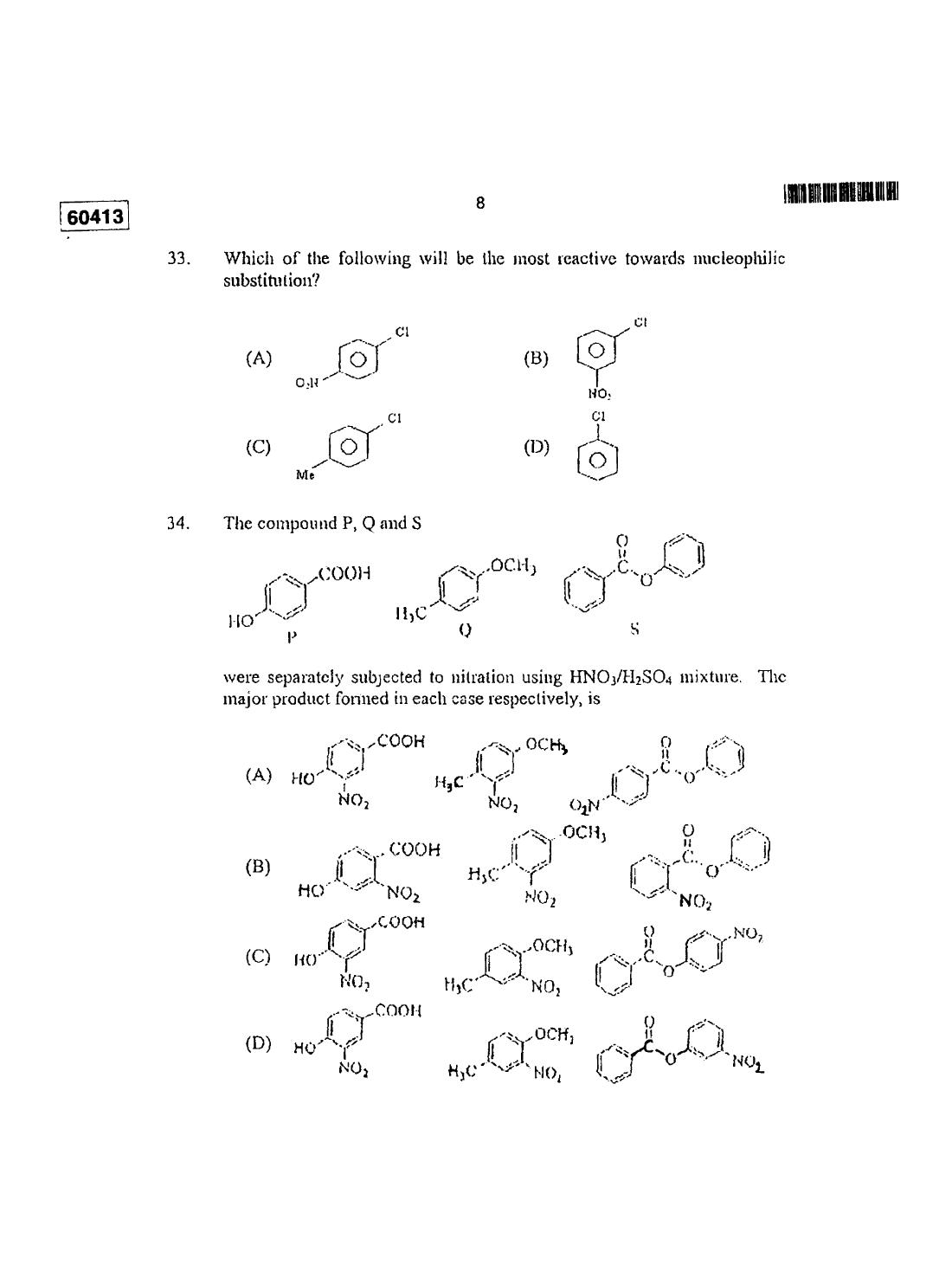 CUSAT CAT 2013 Chemistry Question Paper - Page 7